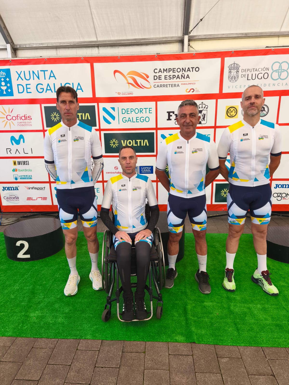 Nuestros representantes en los Nacionales de Paraciclismo, ya en Friol(Lugo)