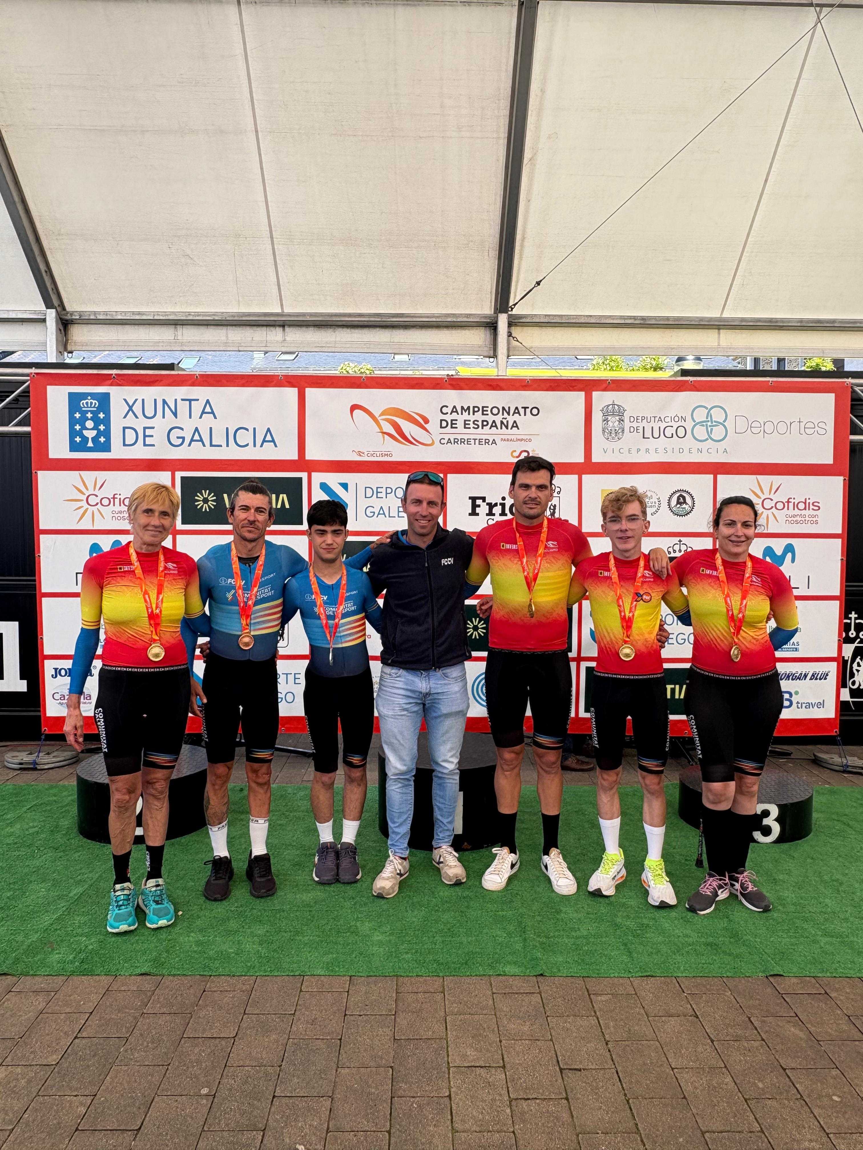 La selección de la Comunitat Valenciana arrasa en el Campeonato de España de Paraciclismo con 11 medallas