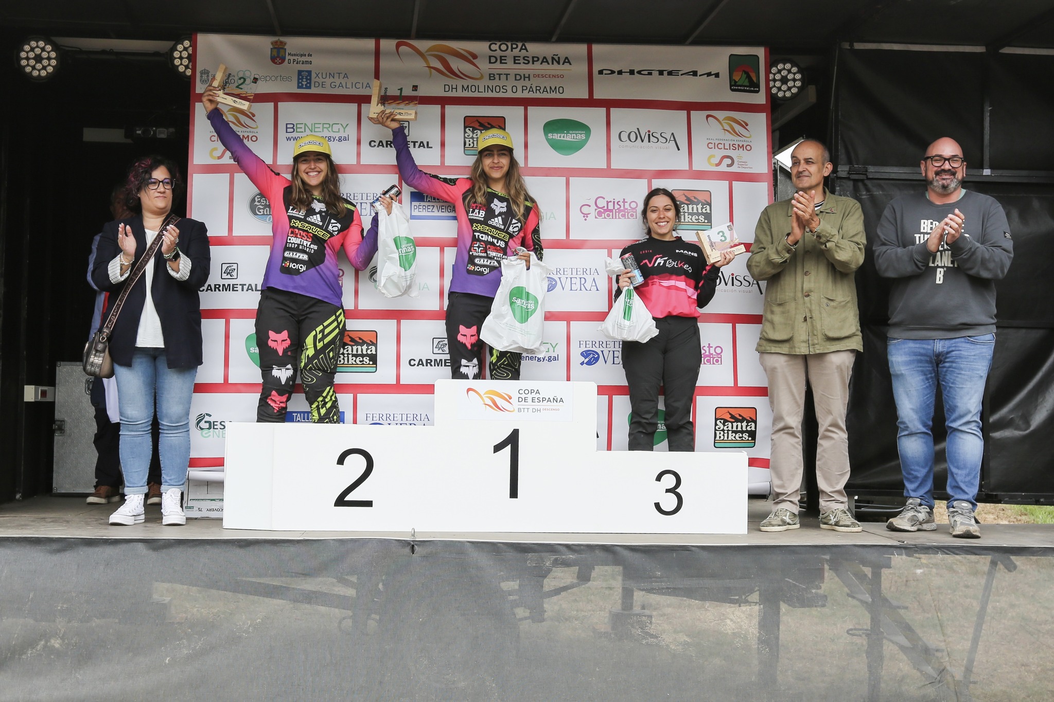 Marco Veiga e Arantxa Gómez rubrican terceiros postos scratch no DH Molinos O Páramo