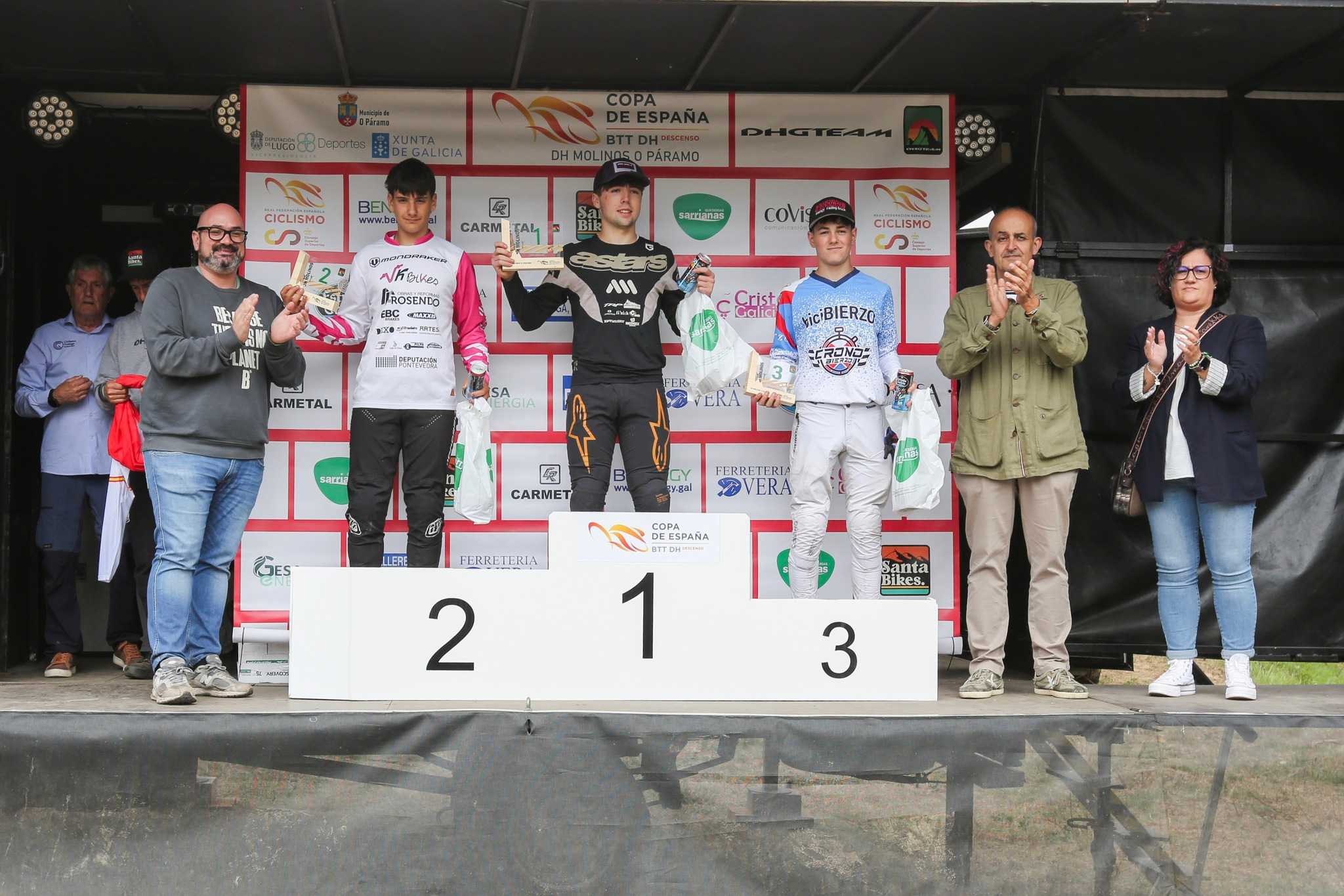 Marco Veiga e Arantxa Gómez rubrican terceiros postos scratch no DH Molinos O Páramo