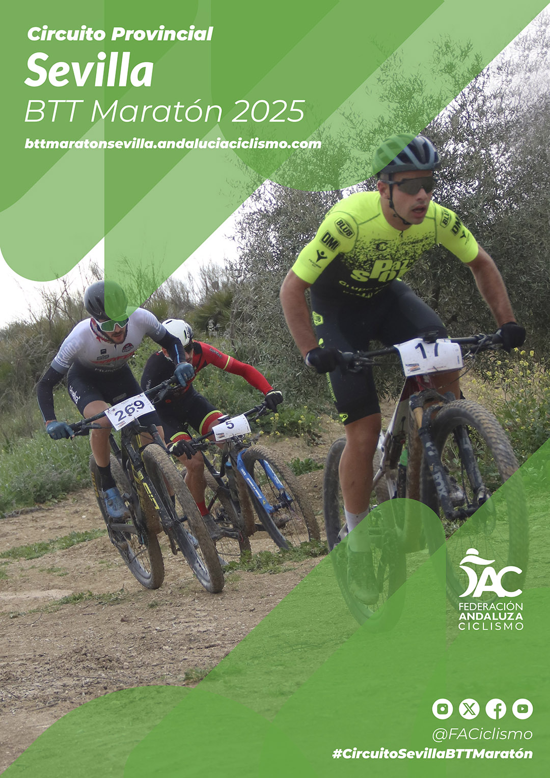 Ganadores finales del Circuito Provincial de Sevilla BTT Maratón 2025