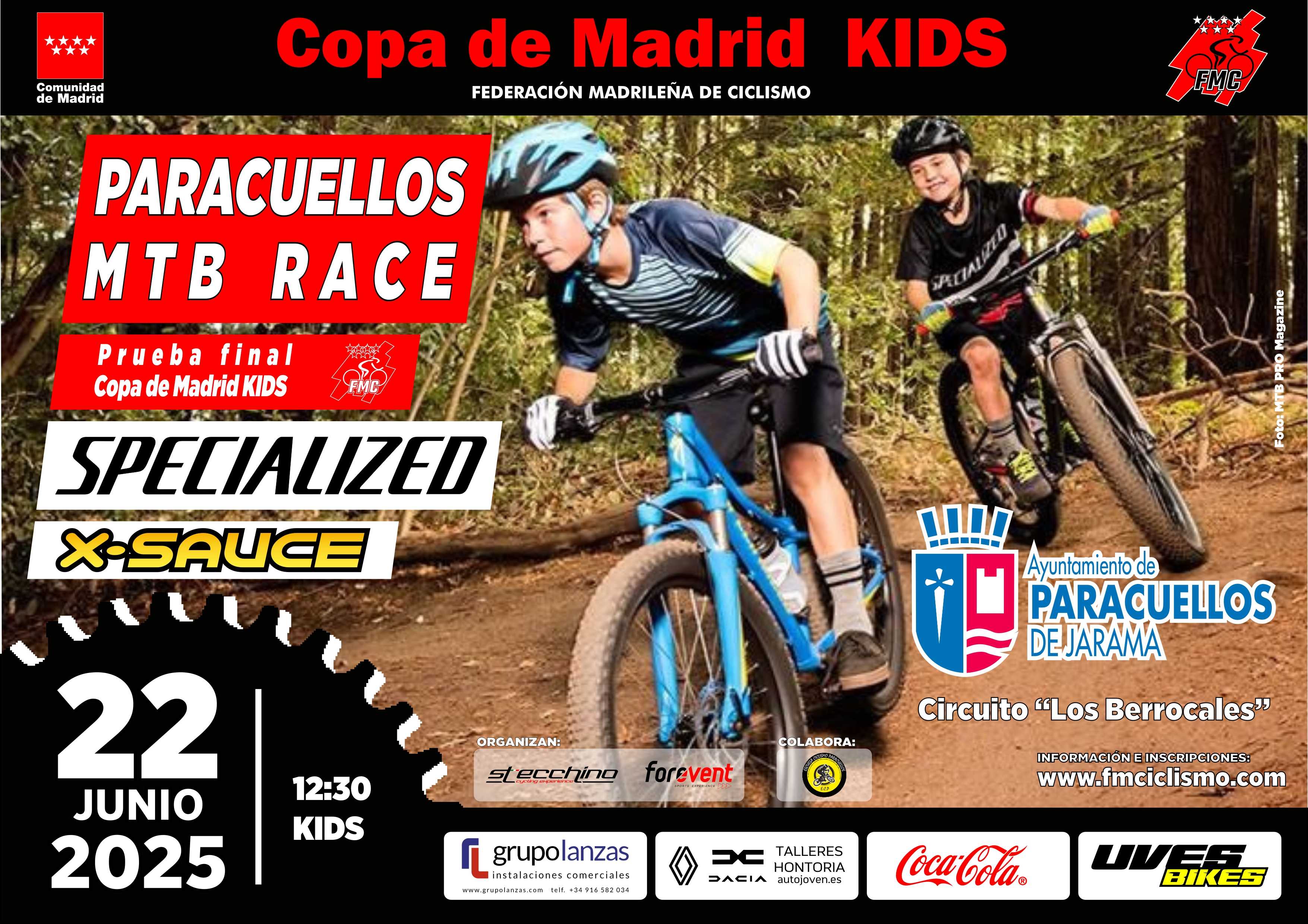 PRESENTADA LA GRAN FINAL DE COPA COMUNIDAD DE MADRID DE BTT XCO: PARACUELLOS MTB RACE