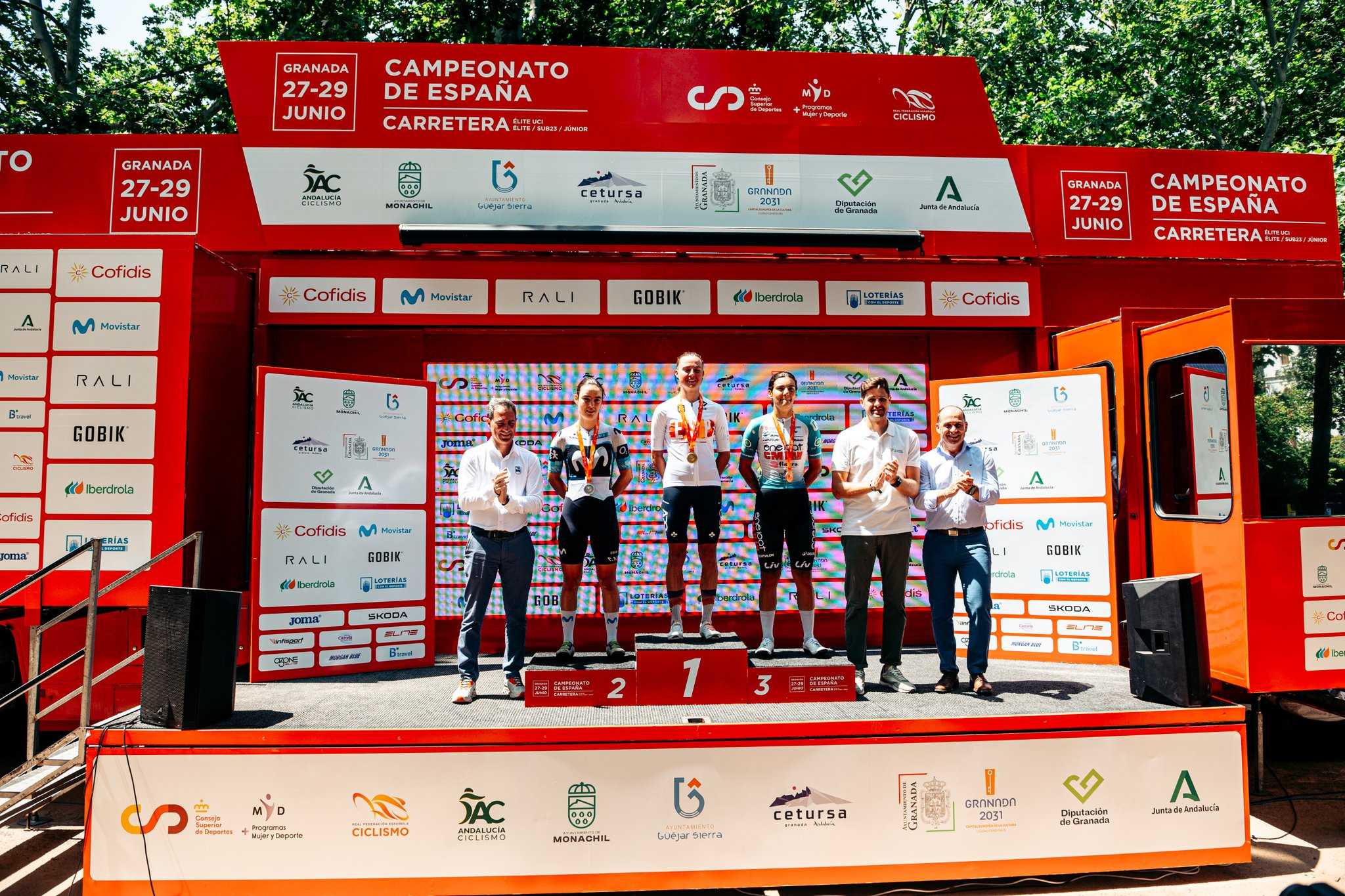 Lucía Ruiz medalla de plata en el Campeonato de España sub23 en línea en Granada