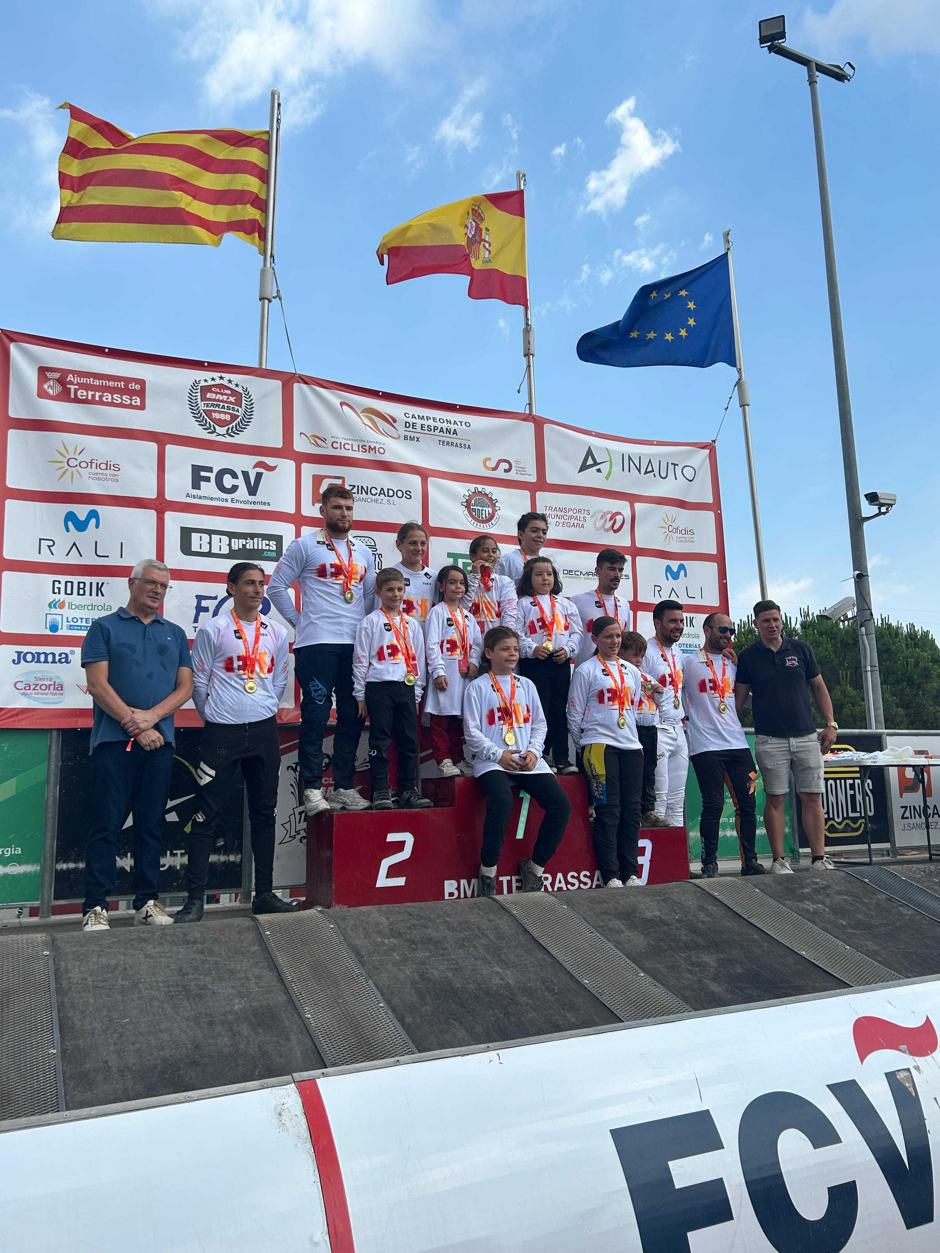 Terrassa corona a los nuevos campeones de España de BMX Racing en su última jornada de competición