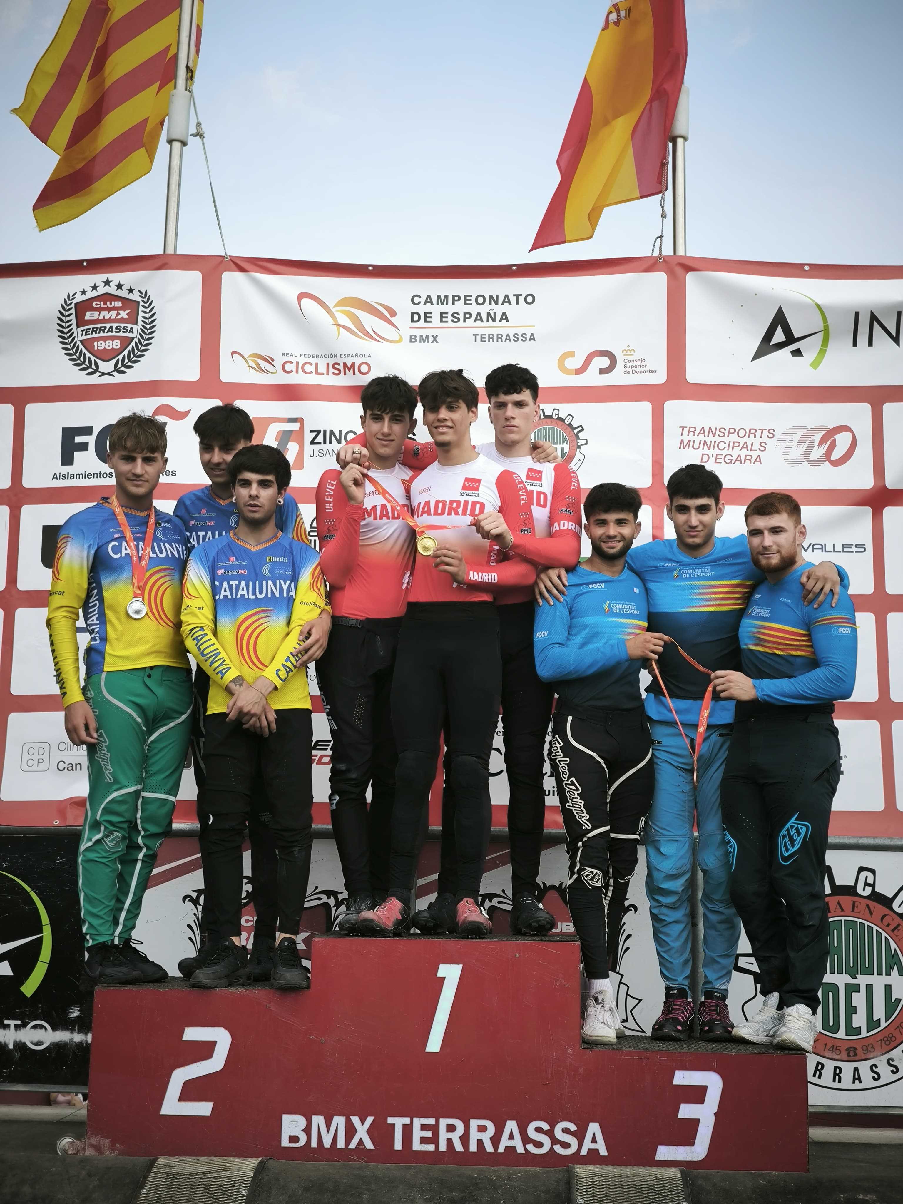 Terrassa corona a los nuevos campeones de España de BMX Racing en su última jornada de competición