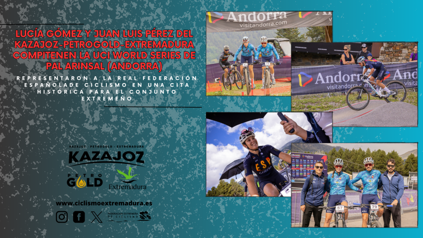 LUCiA-GoMEZ-Y-JUAN-LUIS-PeREZ-DEL-KAZAJOZ-PETROGOLD-EXTREMADURA-COMPITEN-EN-LA-UCI-WORLD-SERIES-DE-PAL-ARINSAL-ANDORRA