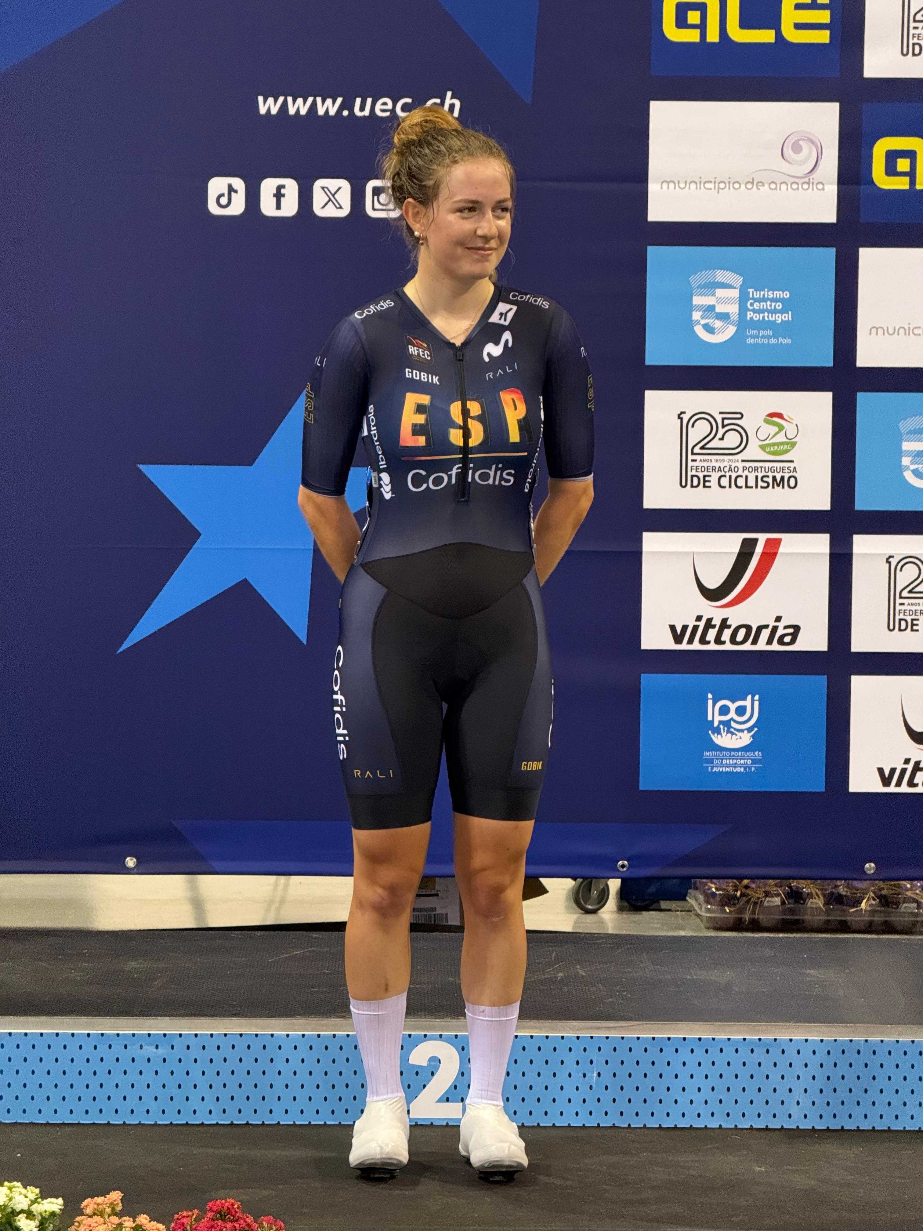 Izzy Escalera, subcampeona de Europa sub23 de eliminación en Anadia