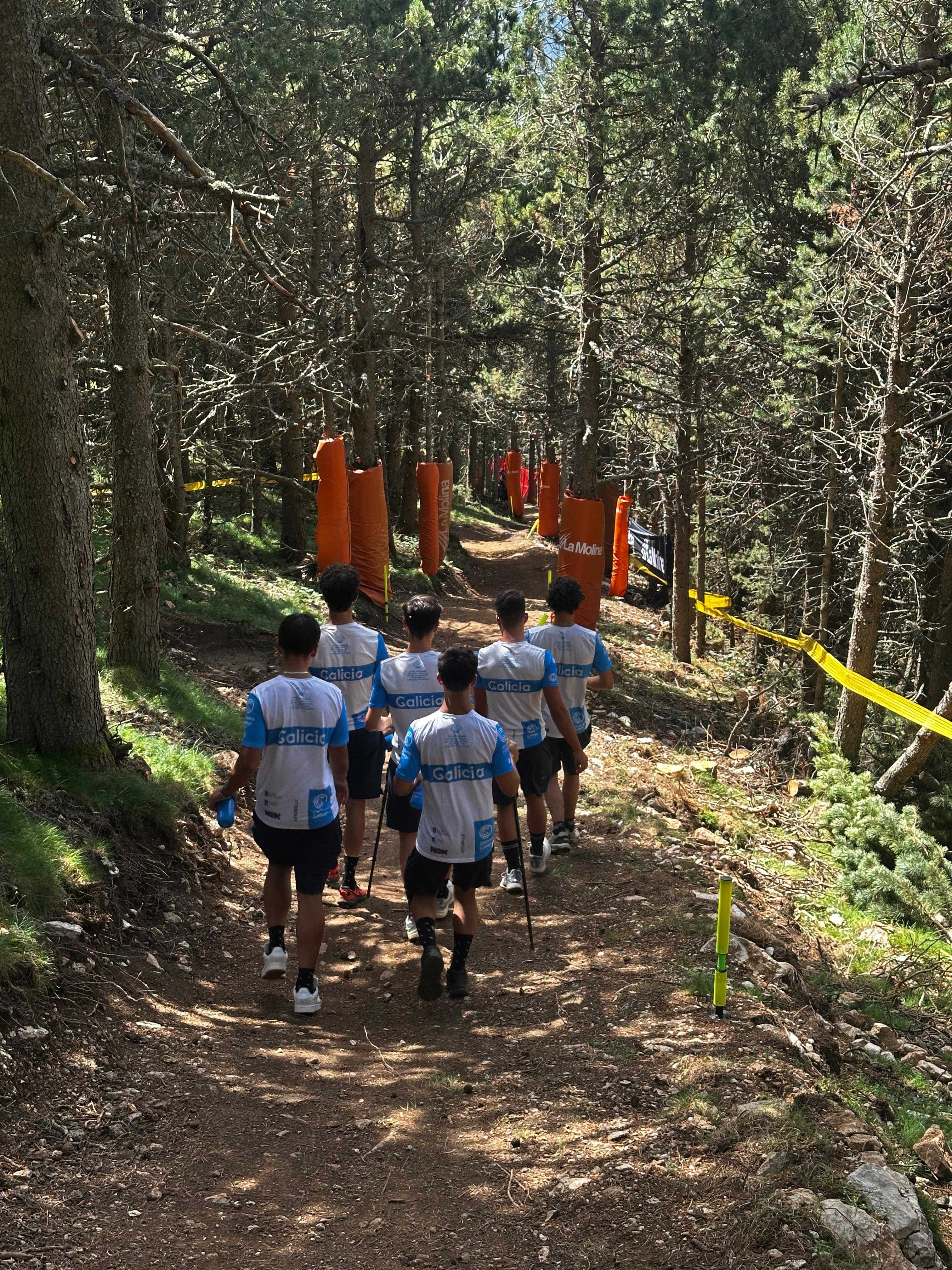 A Selección de Galicia ofrece un bo nivel no Campionato de España de Descenso malia as caídas