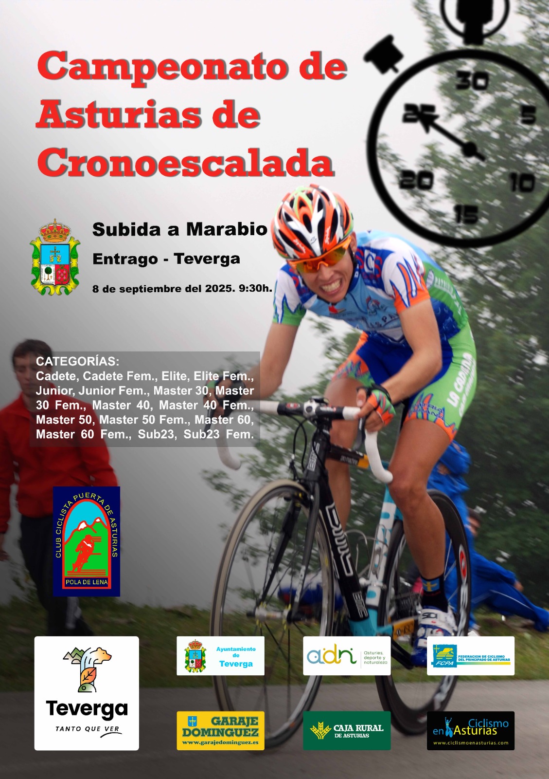 Campeonato de Asturias de Cronoescalada 2025 en Entralgo (Teverga)
