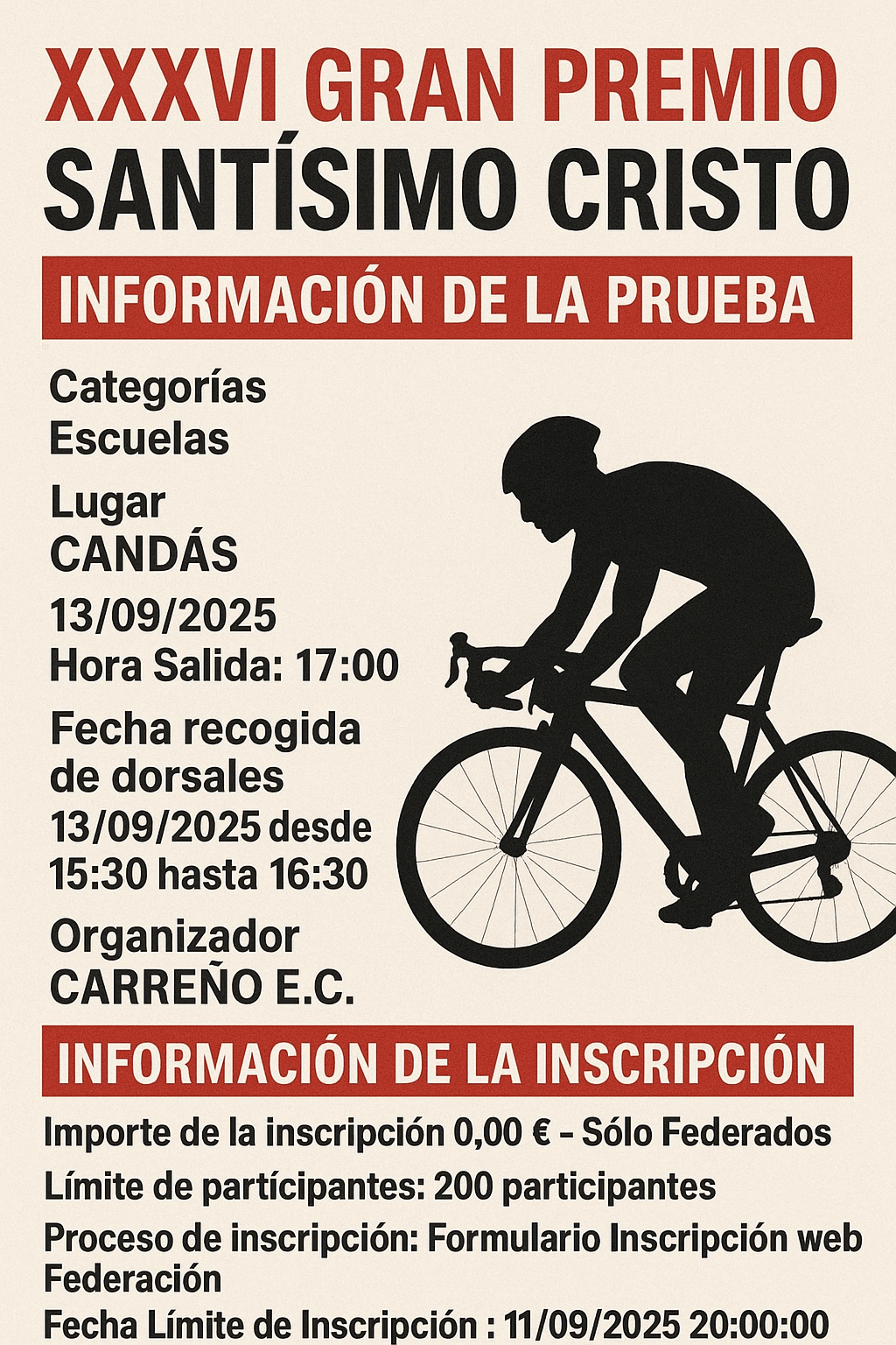 XXXVI Gran Premio Santísimo Cristo en Candás