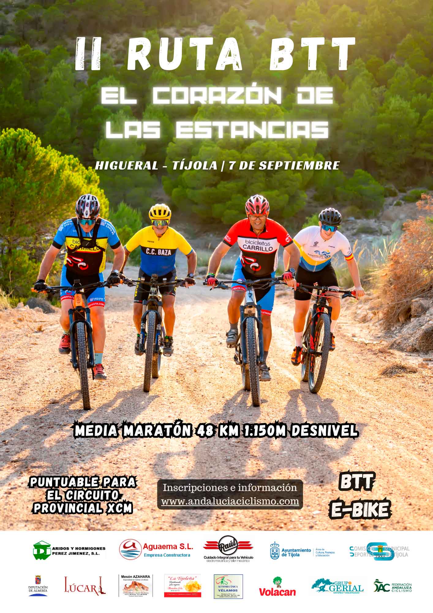 La cita de Tíjola retomará las ‘XCM Series Almería 2025’