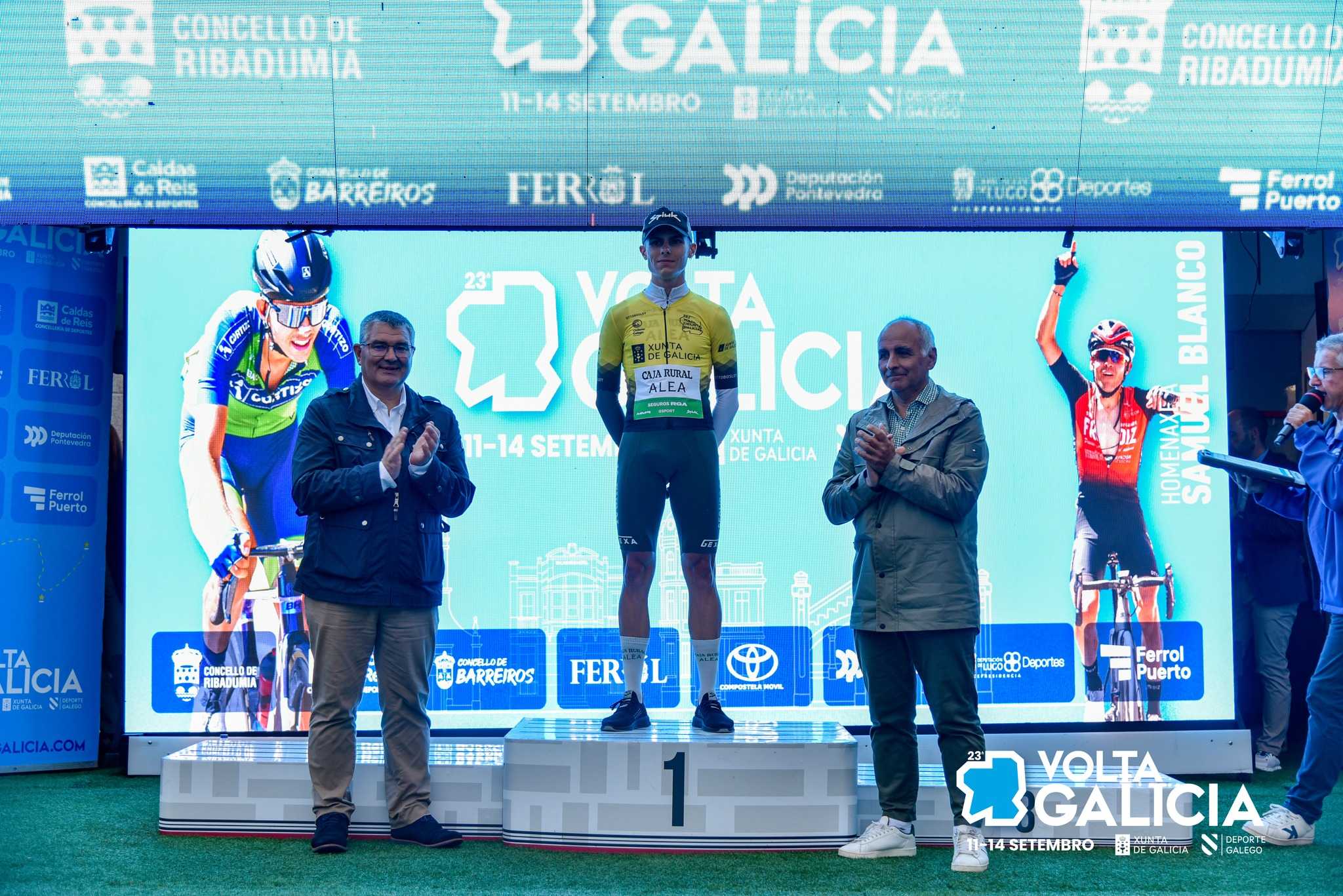 Caja Rural – Alea asina unha tripla na contra o reloxo   inaugural da Volta a Galicia en Ribadumia