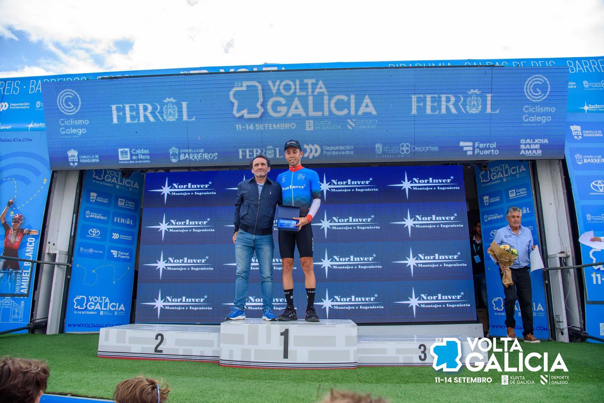 Maksym Bilyi adxudícase a Volta a Galicia nun final de infarto en Ferrol