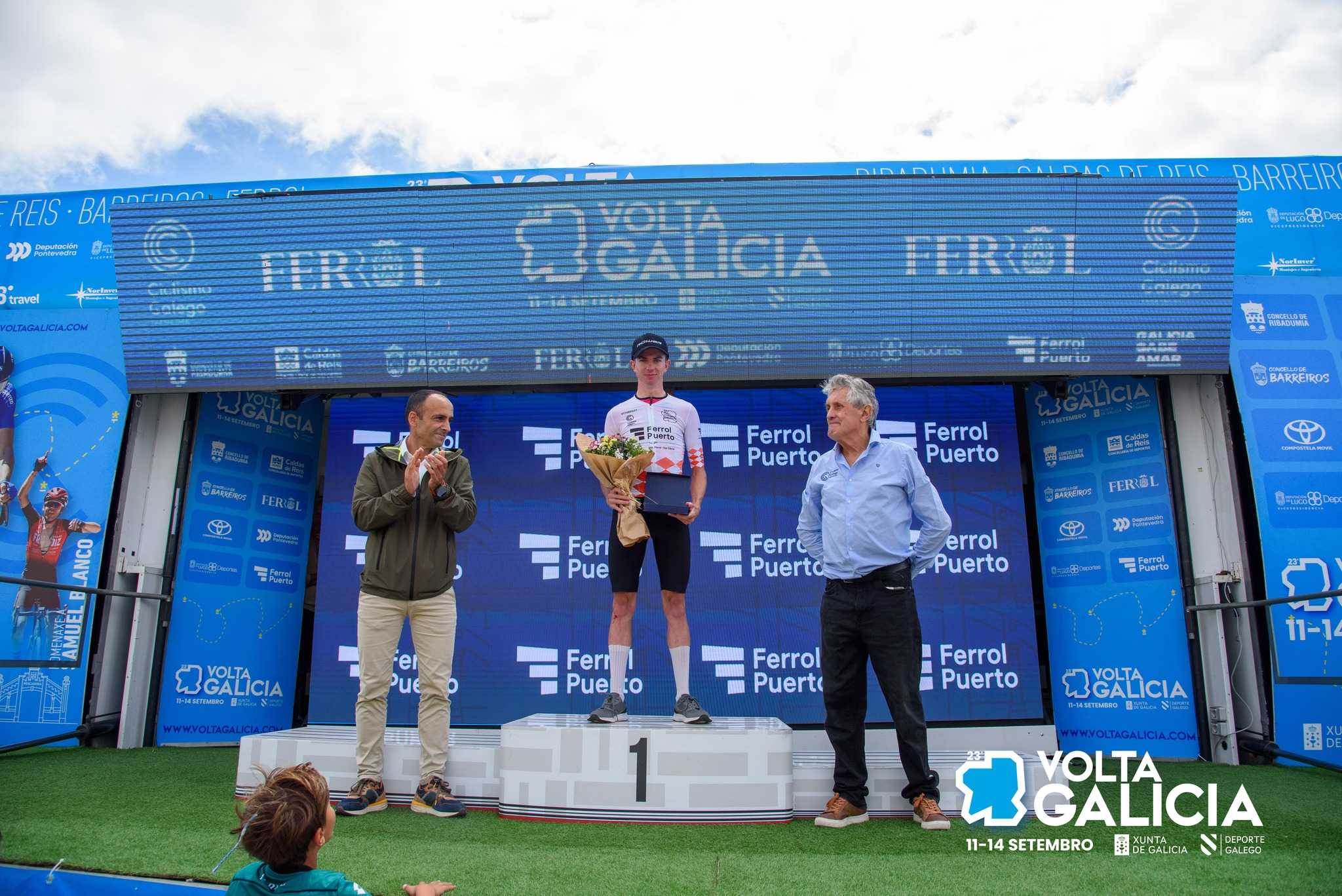 Maksym Bilyi adxudícase a Volta a Galicia nun final de infarto en Ferrol