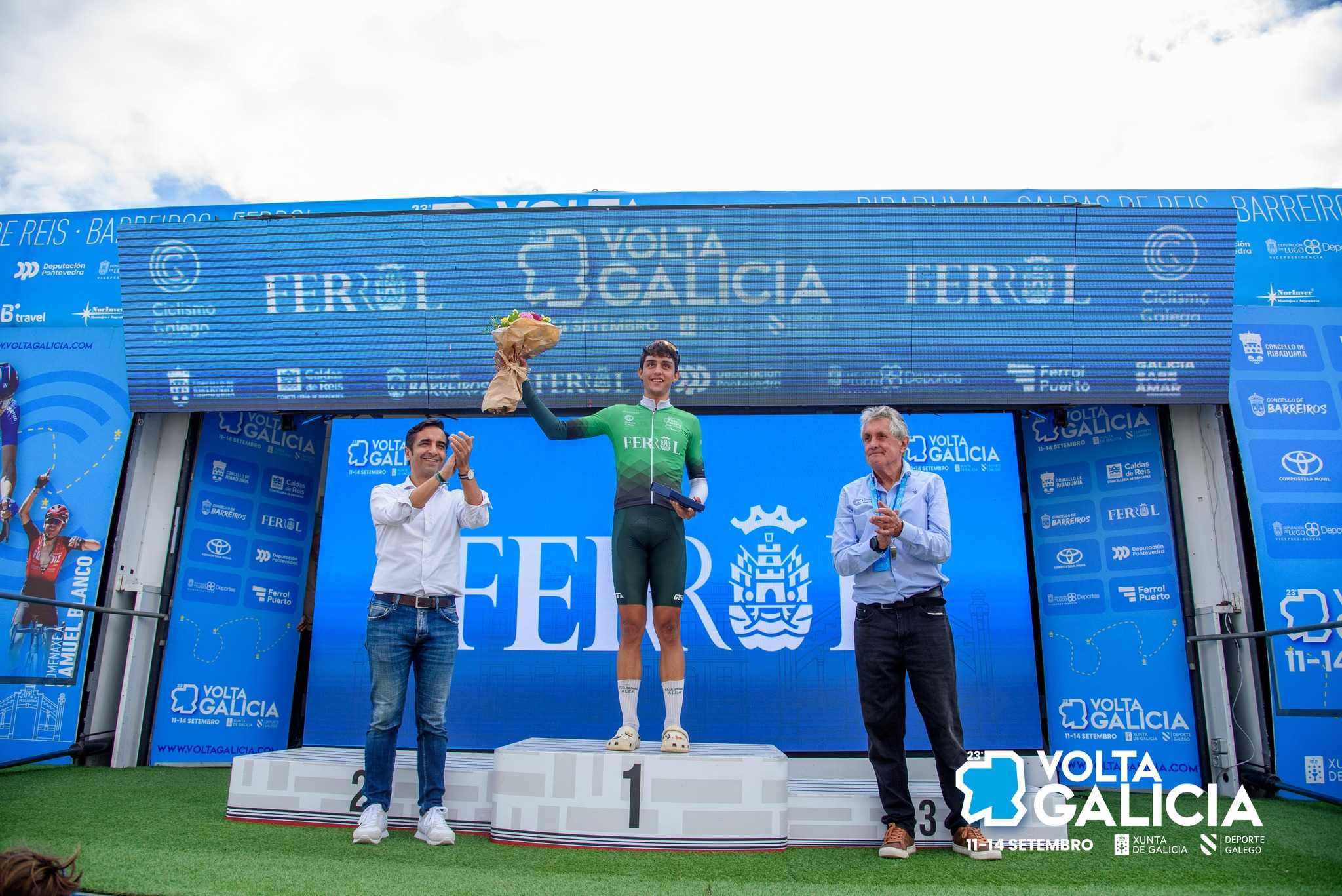 Maksym Bilyi adxudícase a Volta a Galicia nun final de infarto en Ferrol