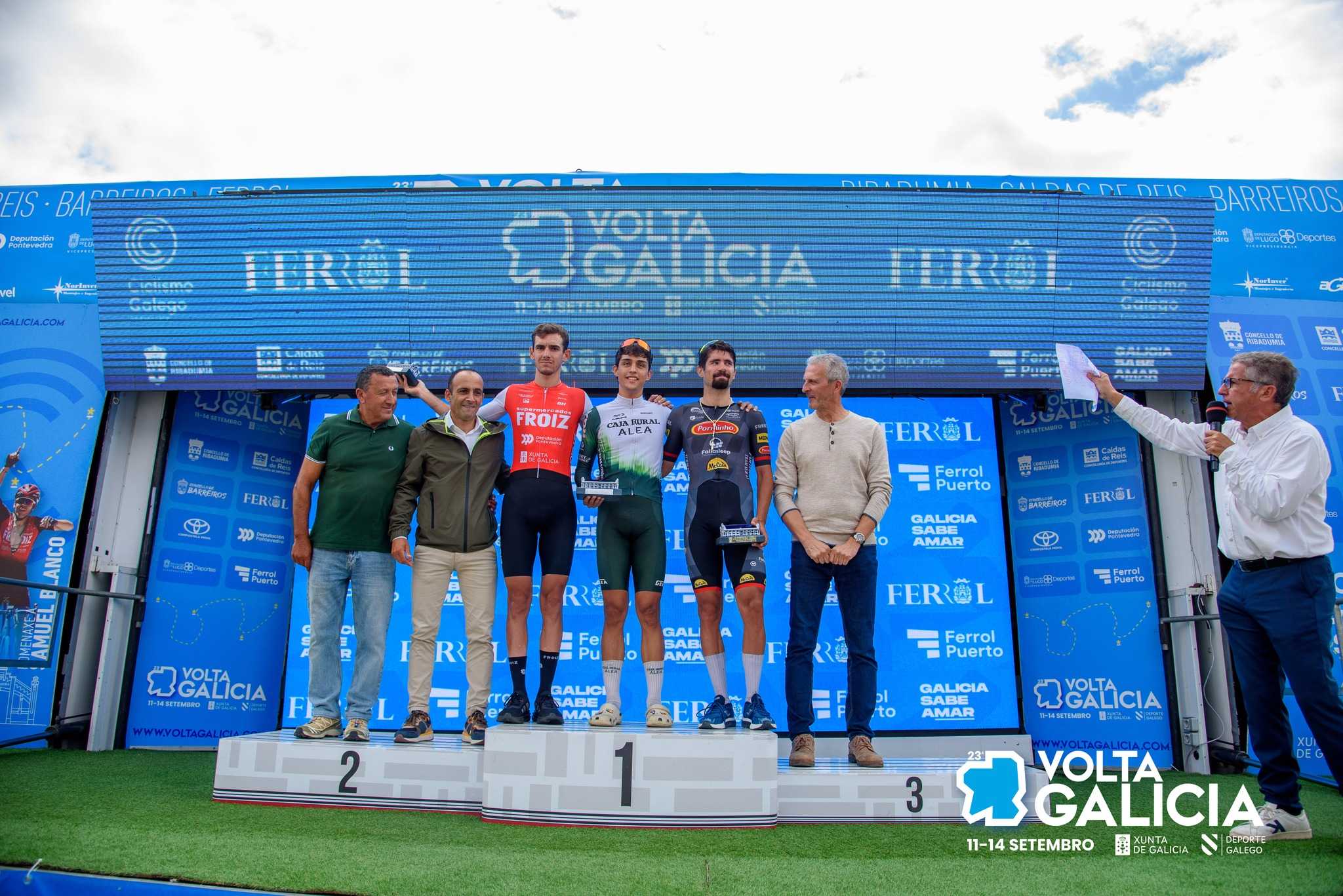 Maksym Bilyi adxudícase a Volta a Galicia nun final de infarto en Ferrol