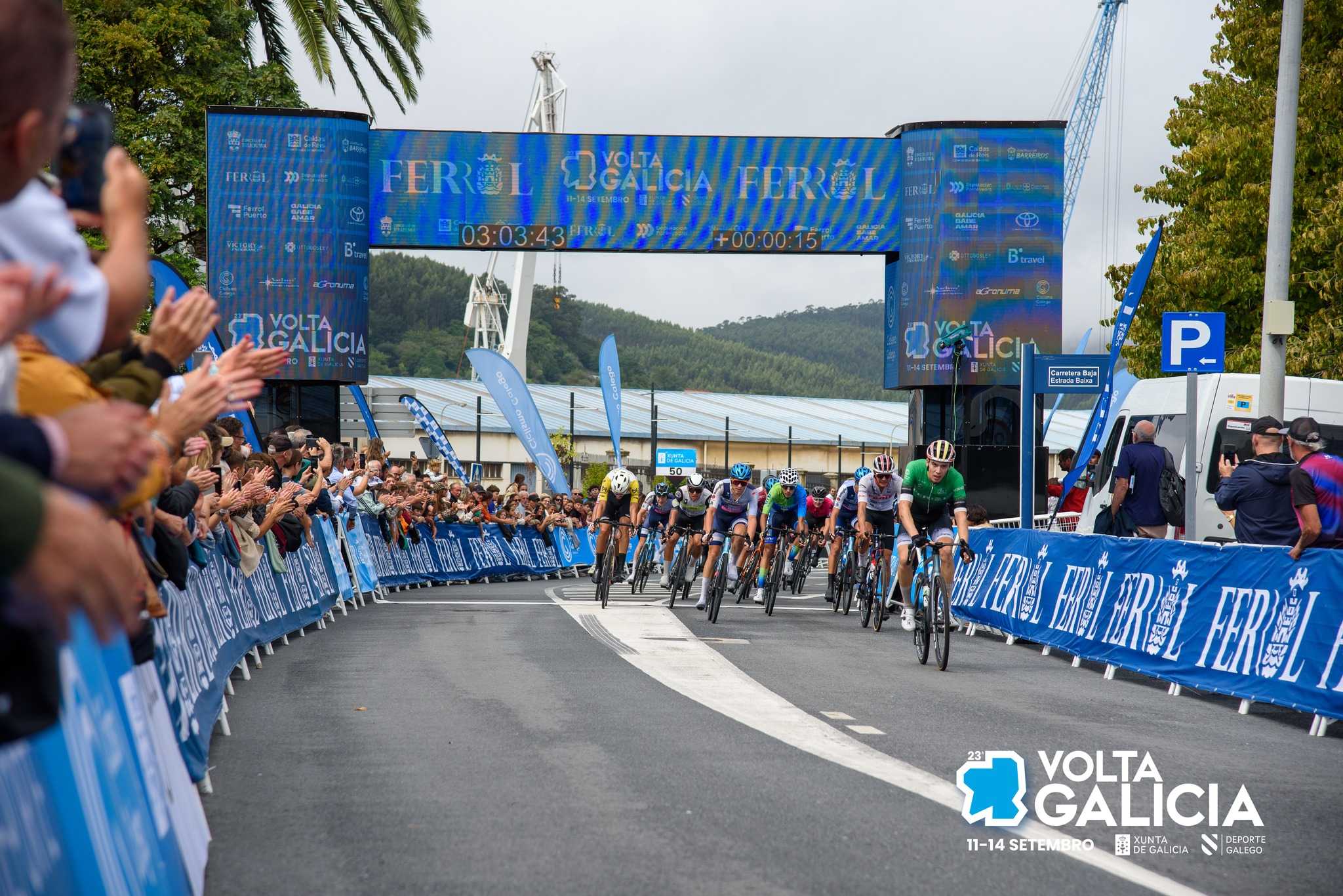 Maksym Bilyi adxudícase a Volta a Galicia nun final de infarto en Ferrol
