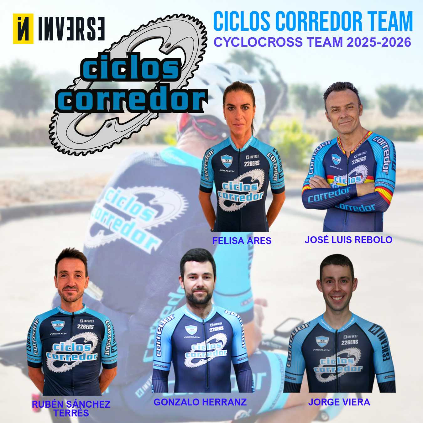 CICLOS CORREDOR PRESENTA A SU EQUIPO DE CICLOCROSS  PARA LA TEMPORADA 2025-2026