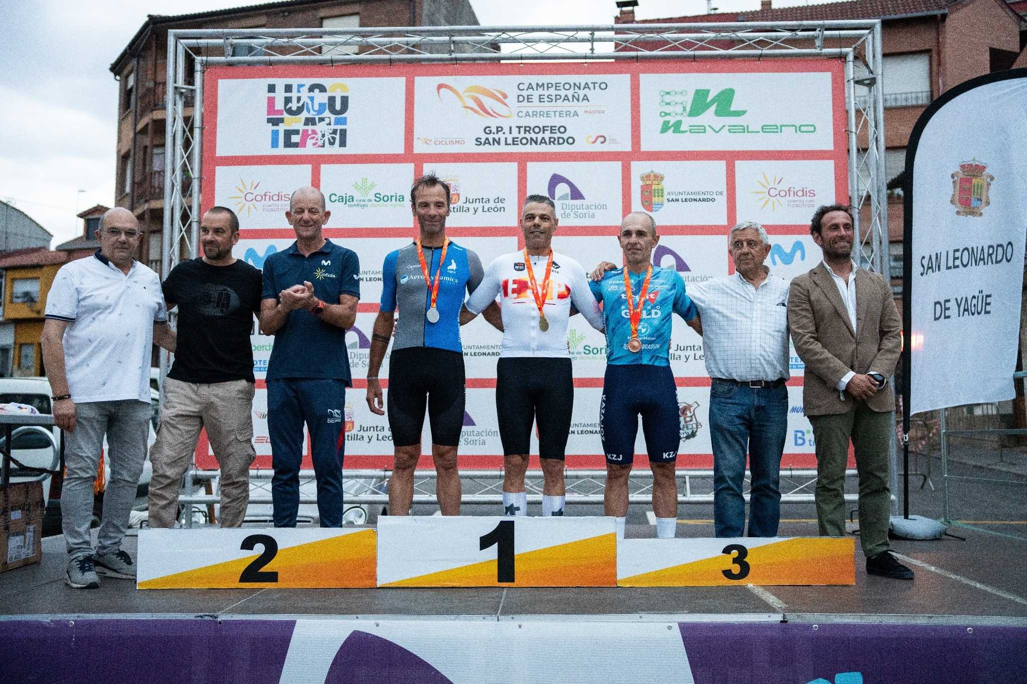 El Campeonato de España Máster de San Leonardo de Yagüe corona a los ganadores contra el crono