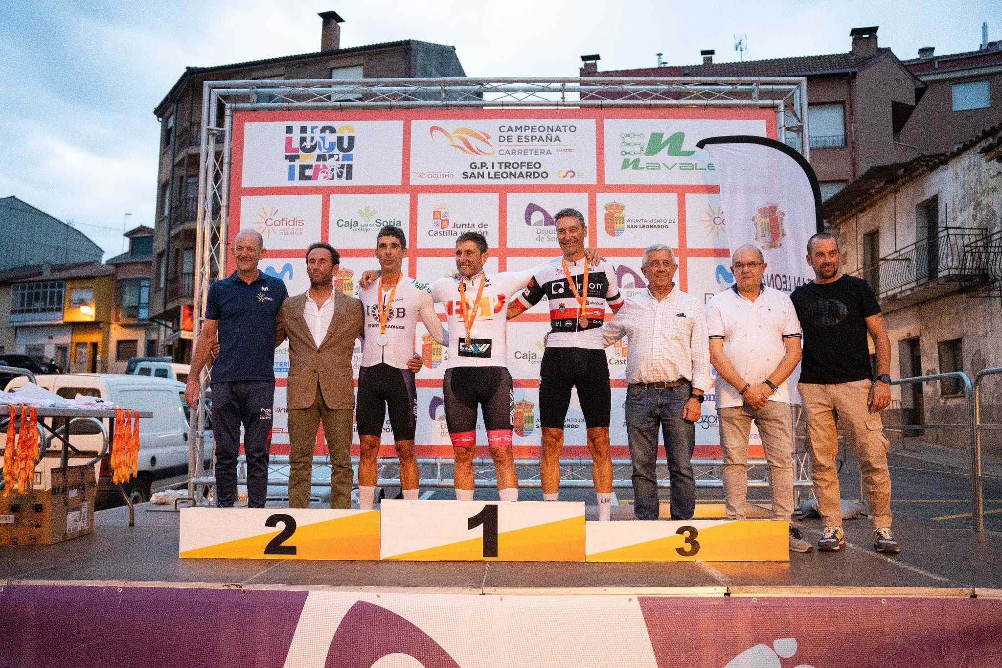 El Campeonato de España Máster de San Leonardo de Yagüe corona a los ganadores contra el crono