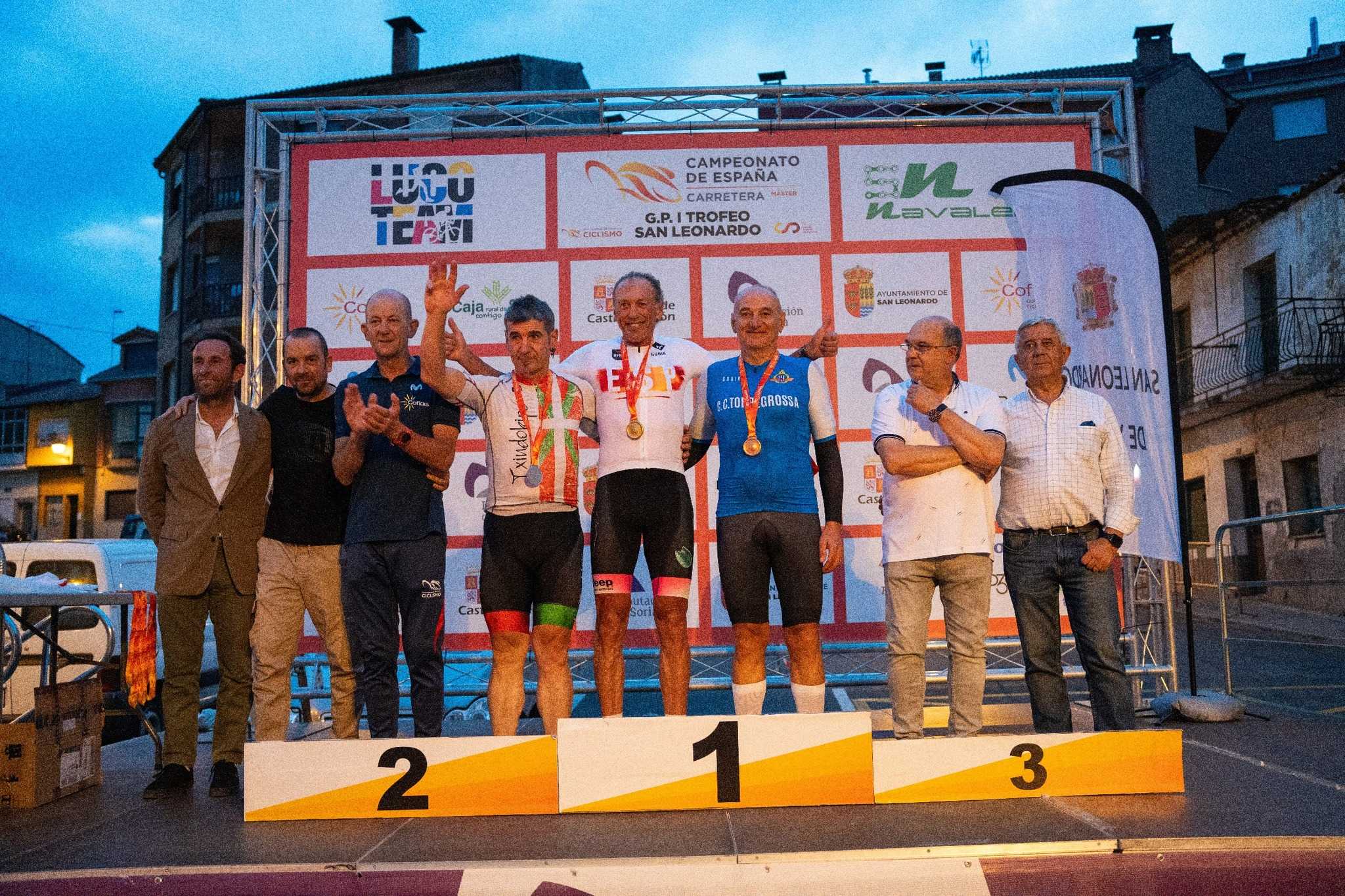 El Campeonato de España Máster de San Leonardo de Yagüe corona a los ganadores contra el crono