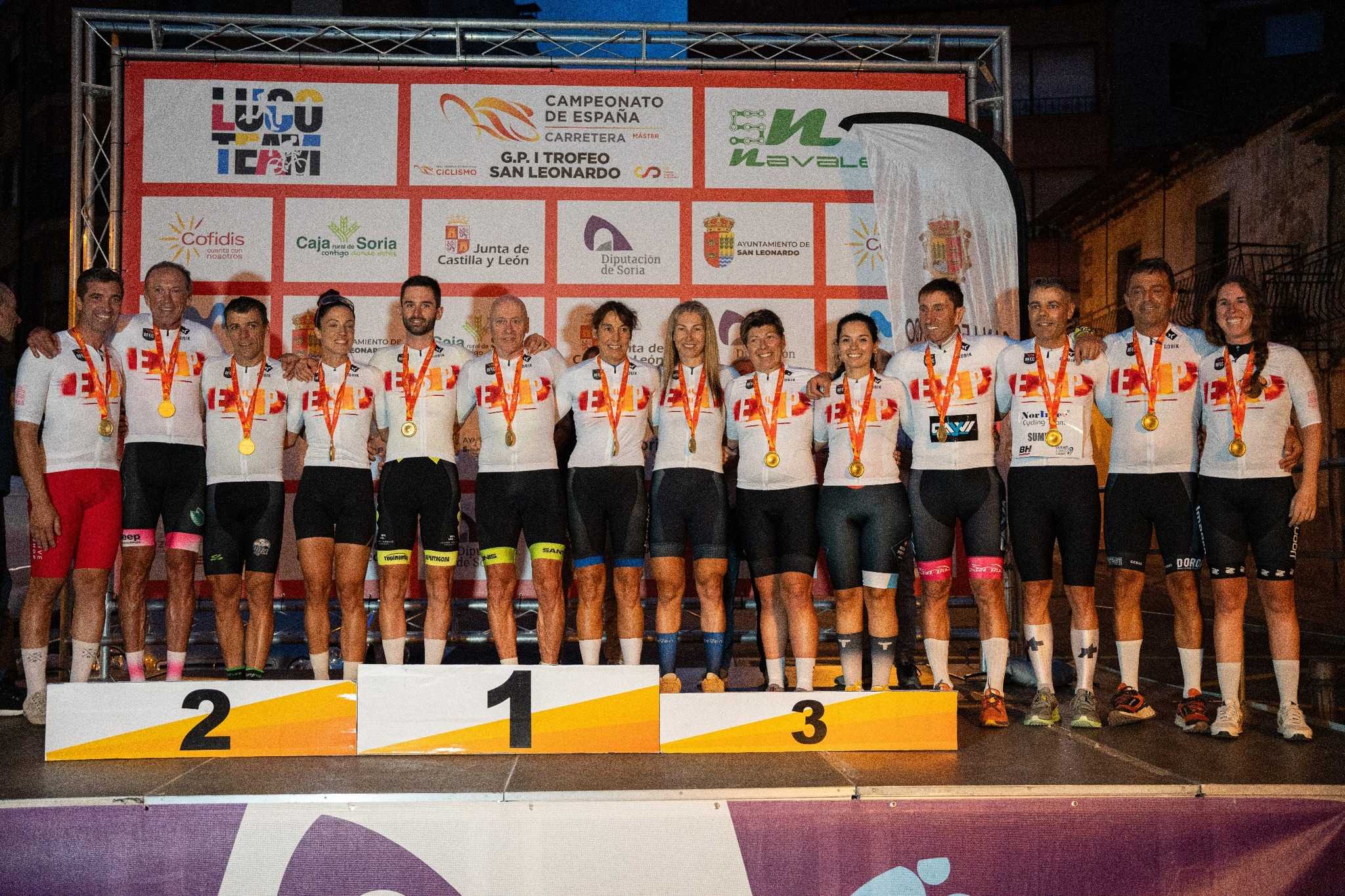 El Campeonato de España Máster de San Leonardo de Yagüe corona a los ganadores contra el crono