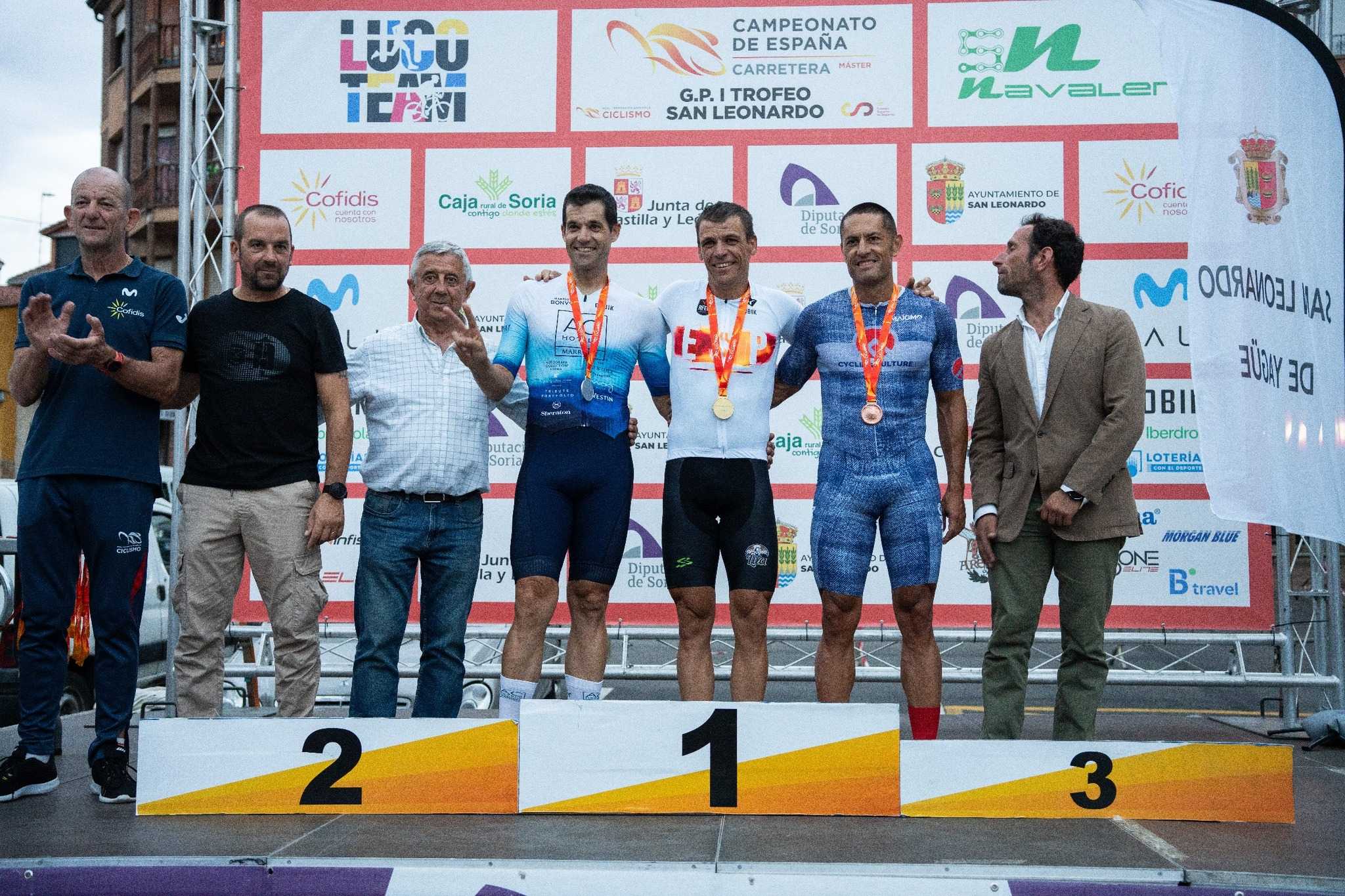 El Campeonato de España Máster de San Leonardo de Yagüe corona a los ganadores contra el crono