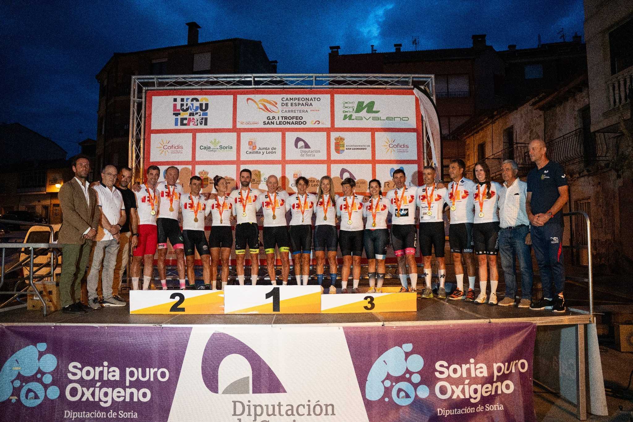El Campeonato de España Máster de San Leonardo de Yagüe corona a los ganadores contra el crono