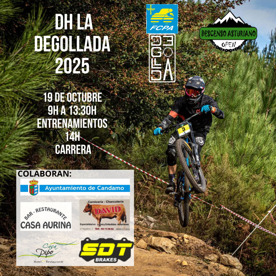 Abierto el plazo de inscripciones para el DH La Degollada 2025 en Candamo