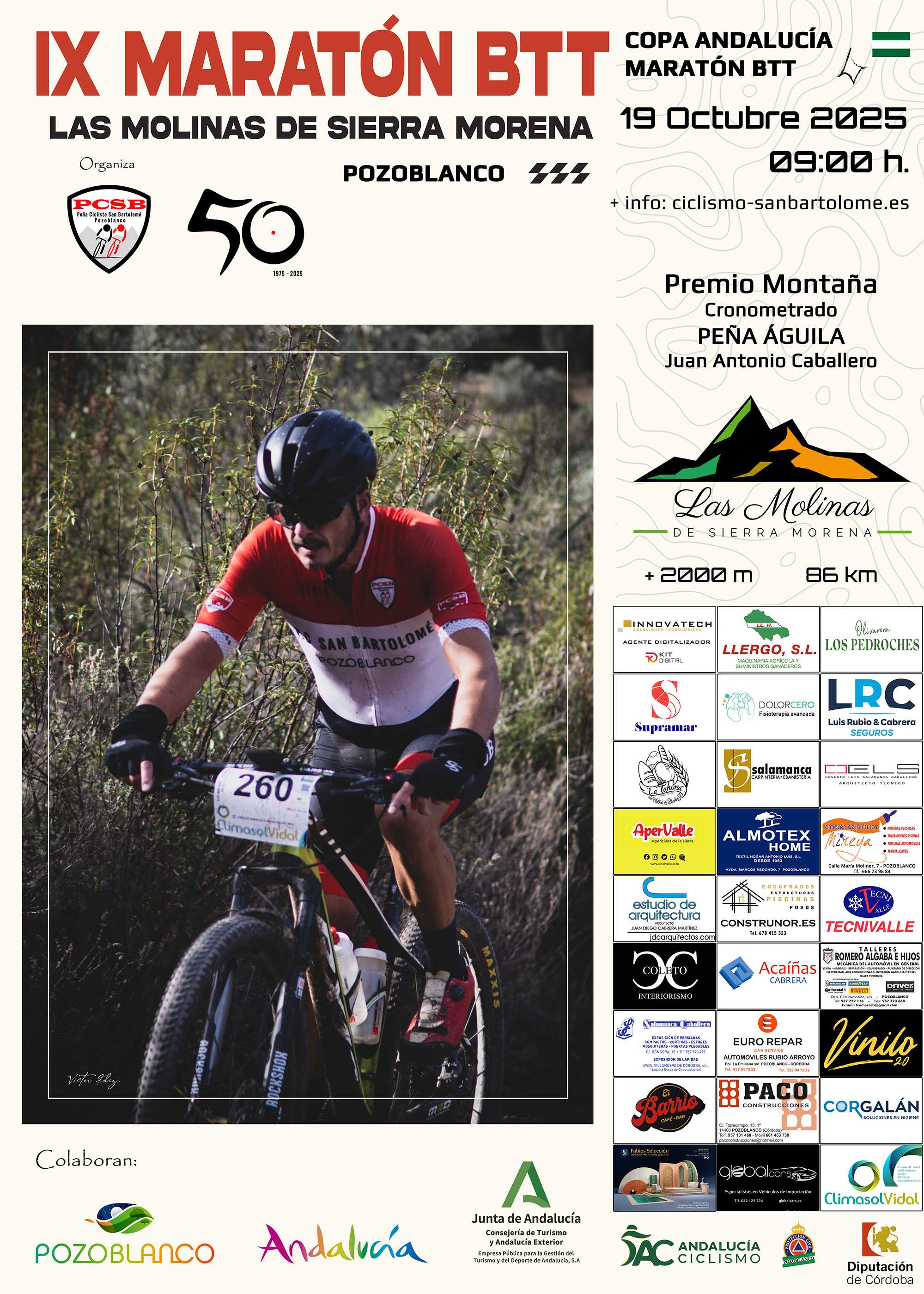 Pozoblanco dictará sentencia en la Copa Andalucía BTT Maratón 2025