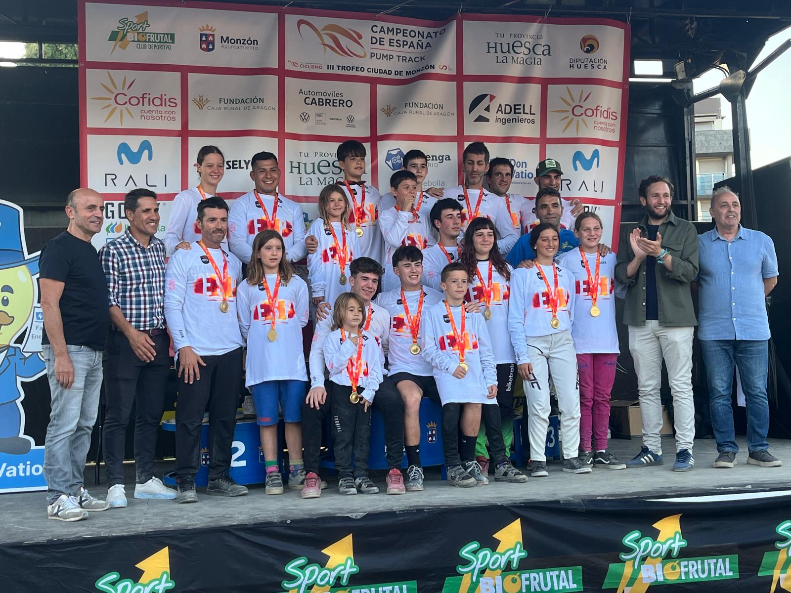 Monzón viste a los nuevos campeones de España de PumpTrack 2025