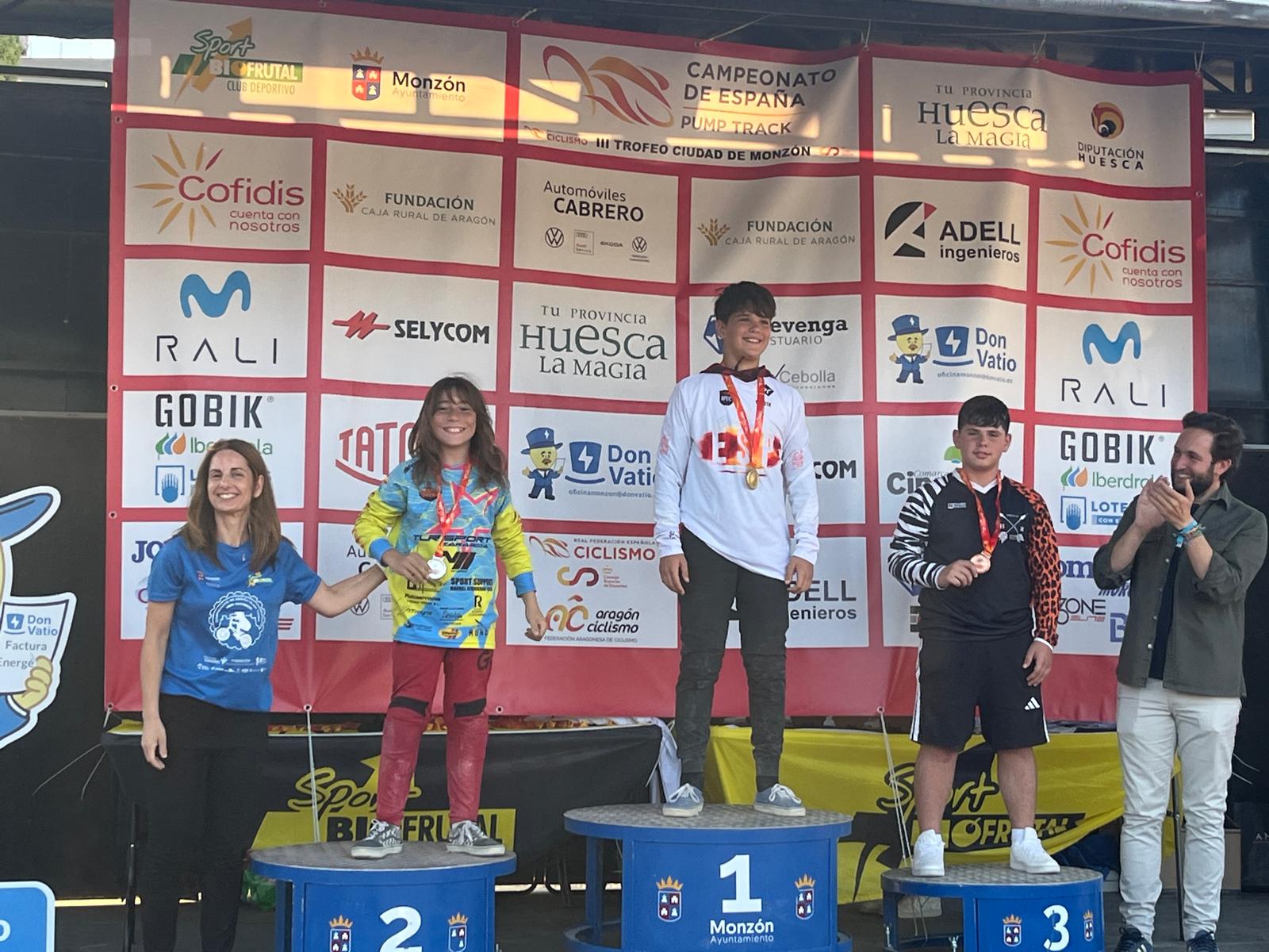 Monzón viste a los nuevos campeones de España de PumpTrack 2025