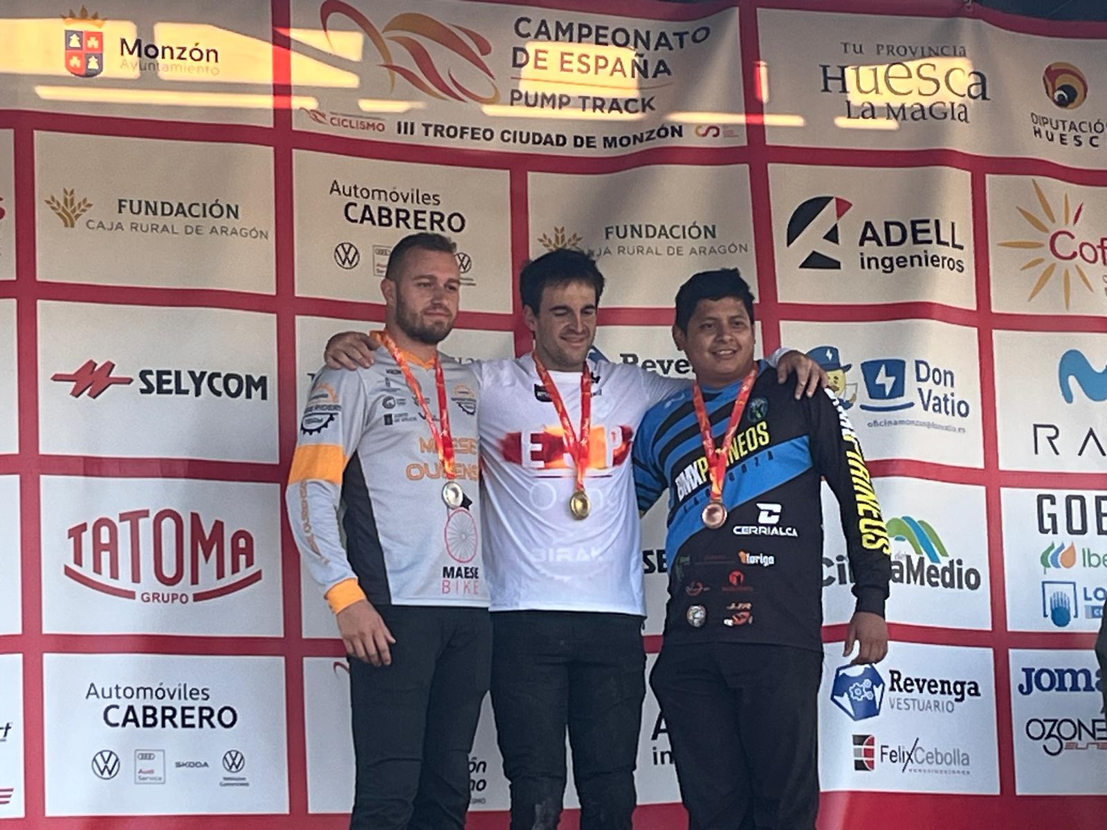 Monzón viste a los nuevos campeones de España de PumpTrack 2025