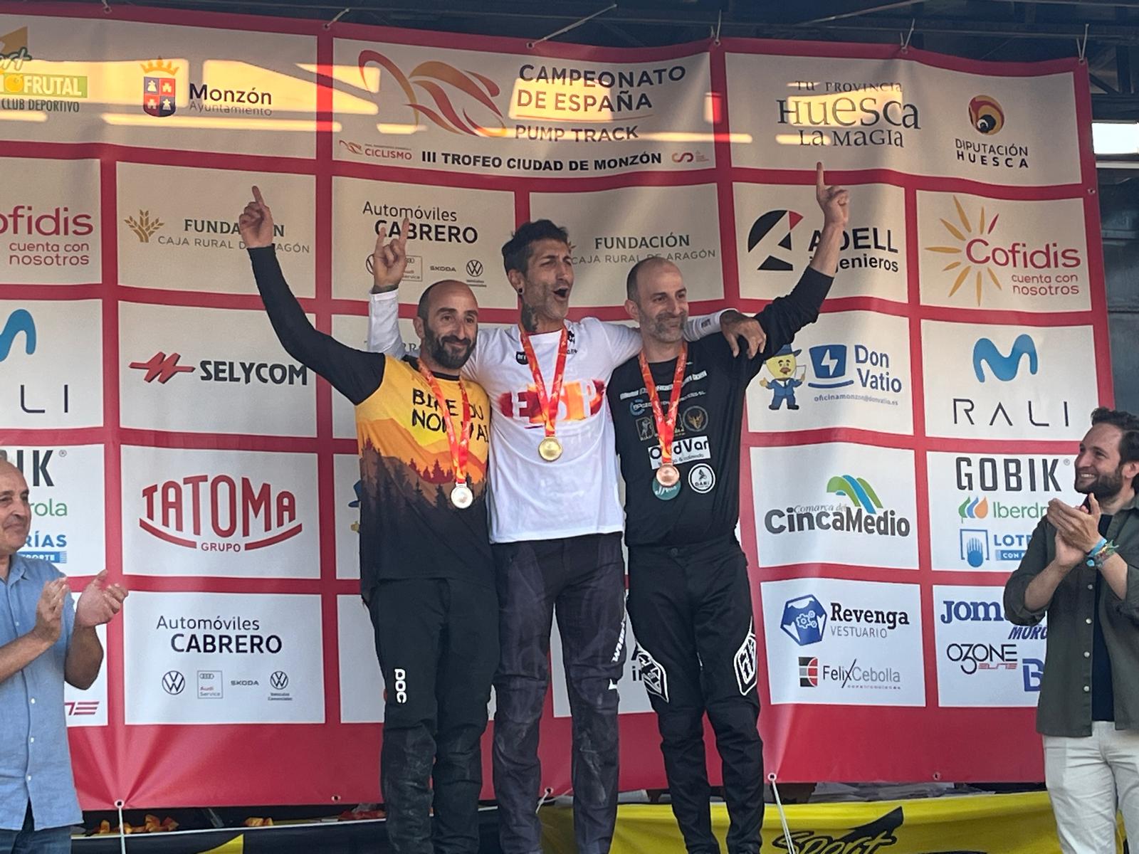 Monzón viste a los nuevos campeones de España de PumpTrack 2025