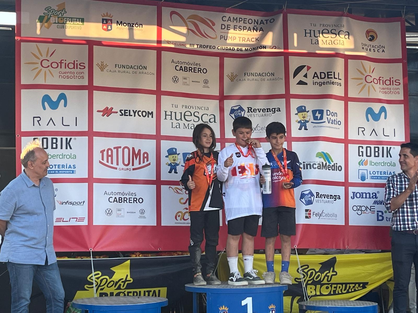 Monzón viste a los nuevos campeones de España de PumpTrack 2025