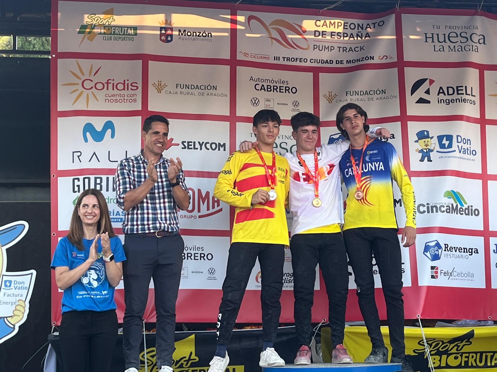 Monzón viste a los nuevos campeones de España de PumpTrack 2025