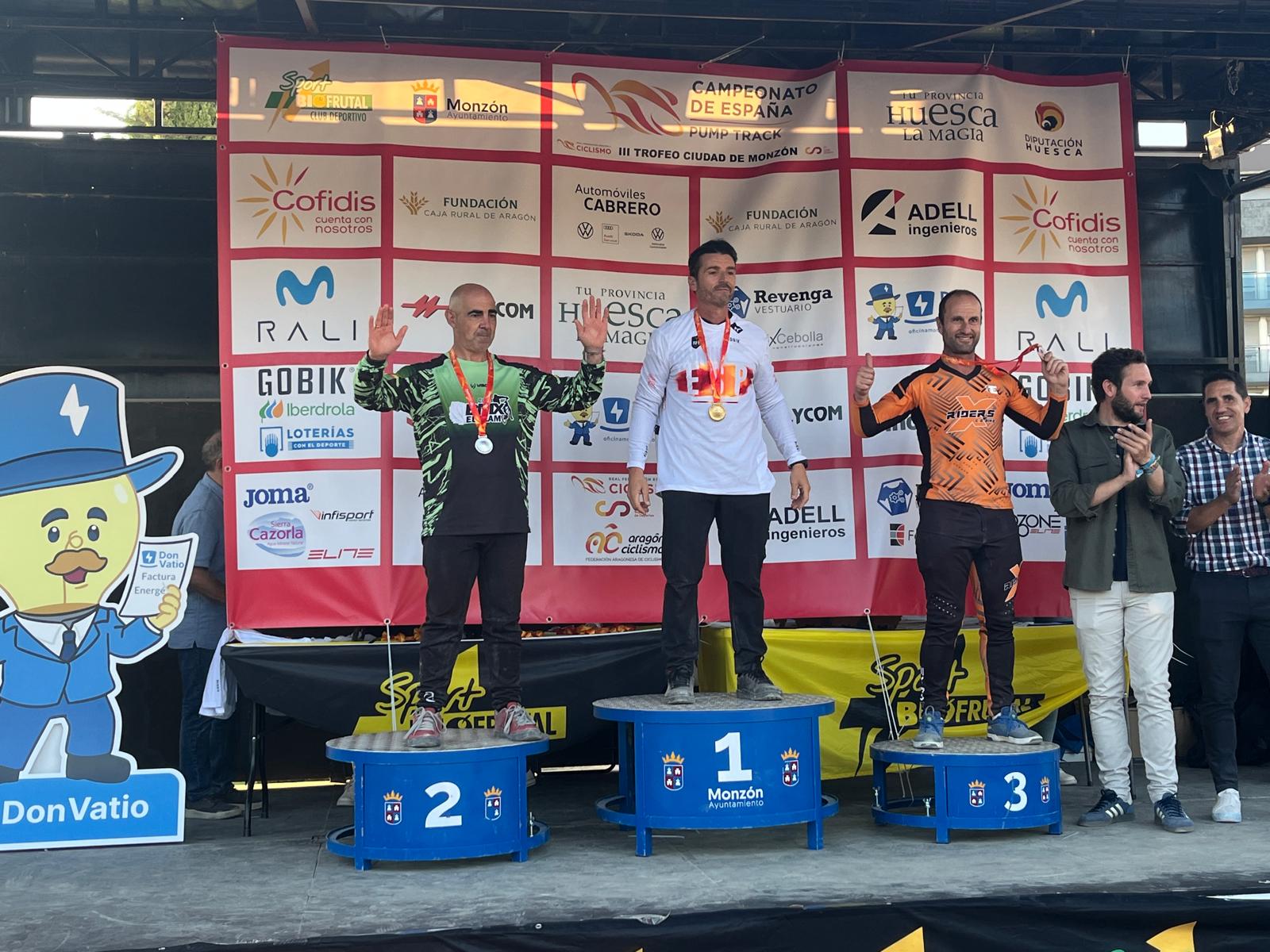 Monzón viste a los nuevos campeones de España de PumpTrack 2025
