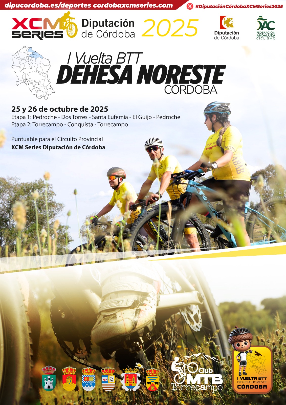 Doble cita para las ‘DiputaciónCórdoba XCM Series 2025’ con la Vuelta BTT Noreste