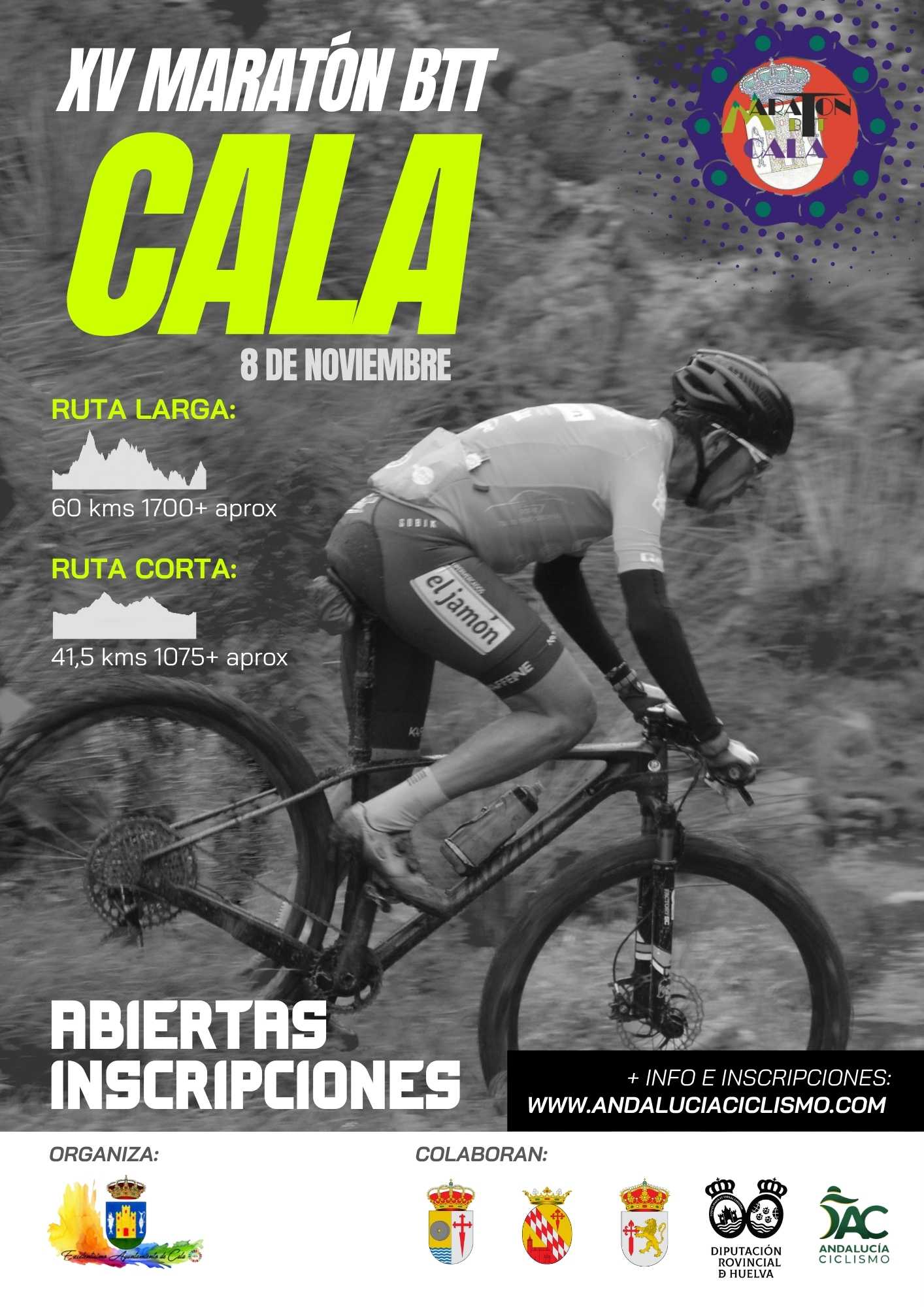 Cala reactivará el Circuito Diputación Huelva BTT Maratón 2025 Cala reactivará el Circuito Diputación Huelva BTT Maratón 2025