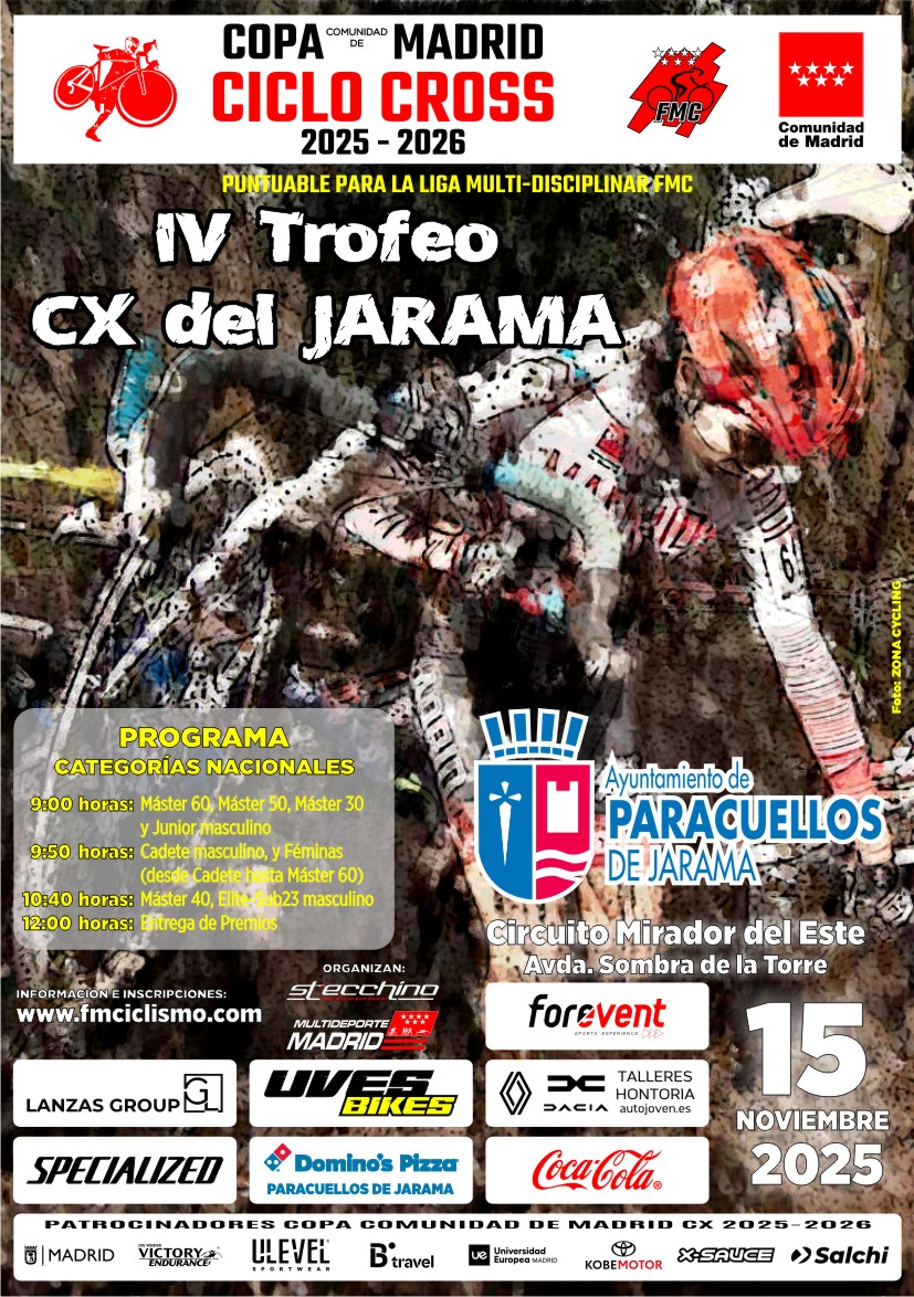 Todo listo en Paracuellos para la cuarta edición del Trofeo CX del Jarama