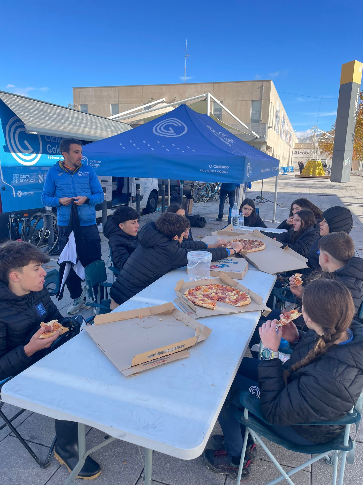 Guillermo García exerce de líder da Copa de España de Ciclocrós coa Selección de Galicia