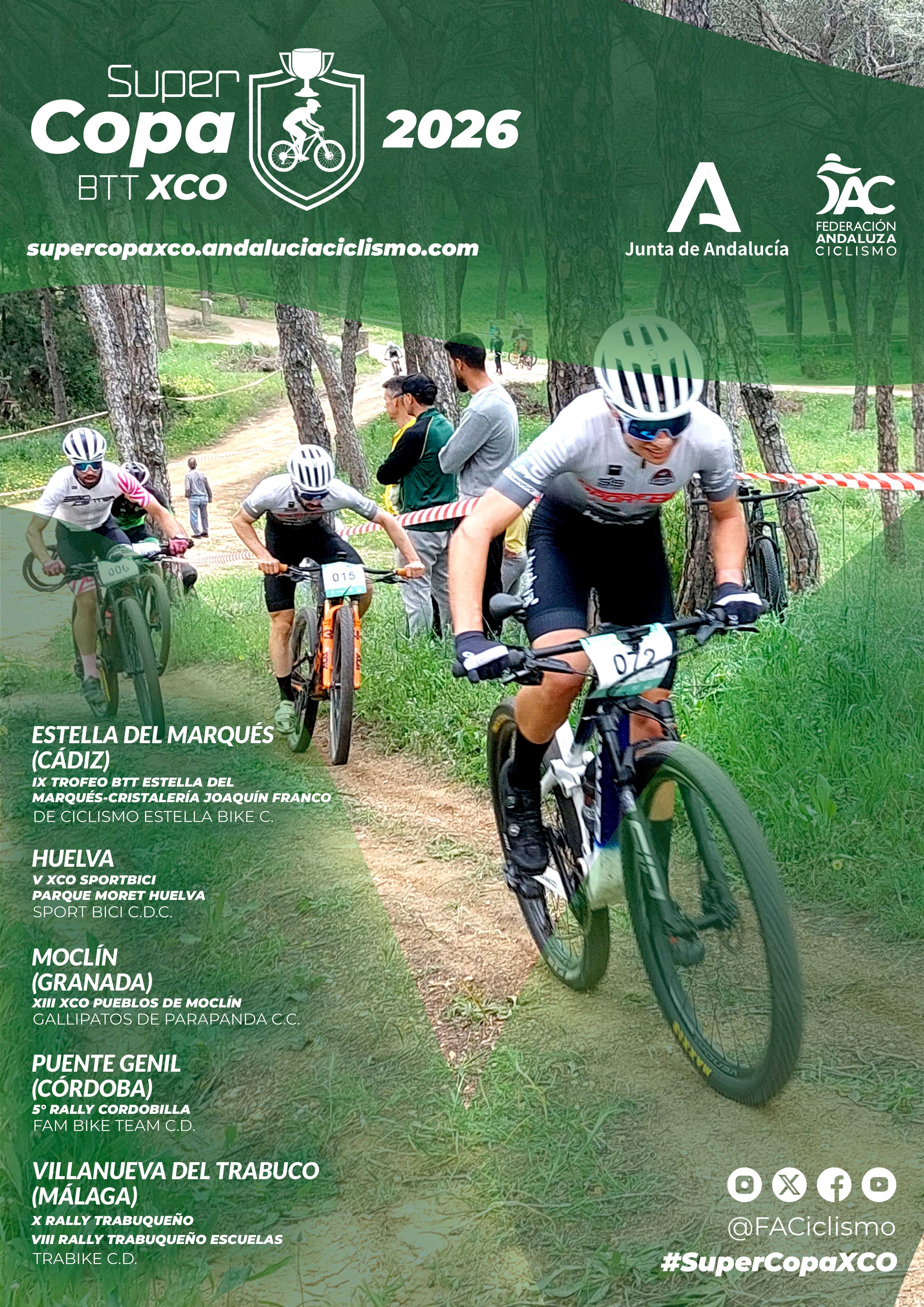 Fechas de la Supercopa BTT XCO 2026