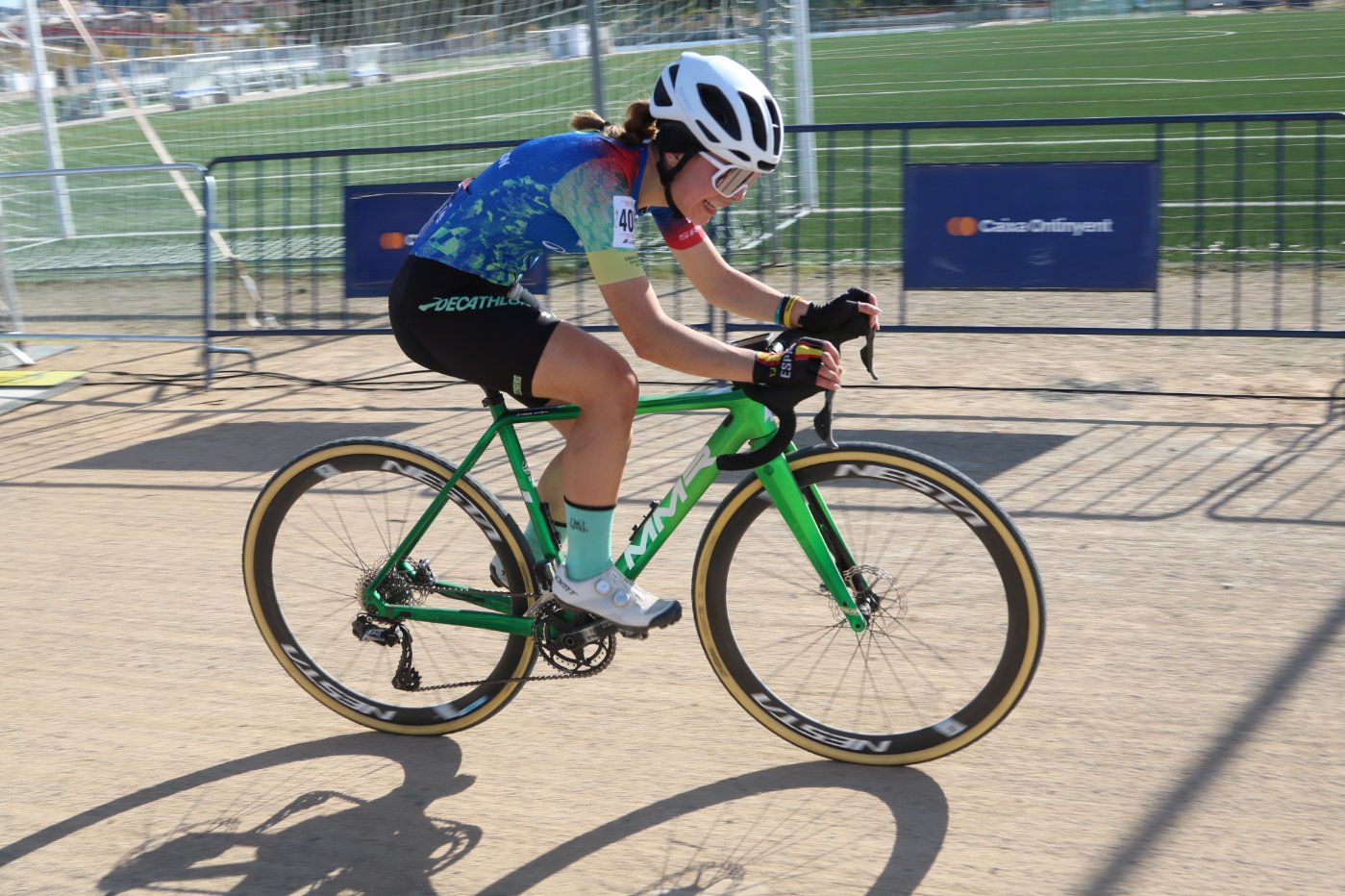 Guillermo García festexa coa Selección de Galicia o título cadete da Copa de España de Ciclocrós