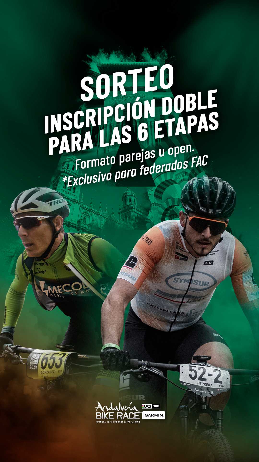 Sorteos de inscripciones para la Andalucía Bike Race by Garmin 2026