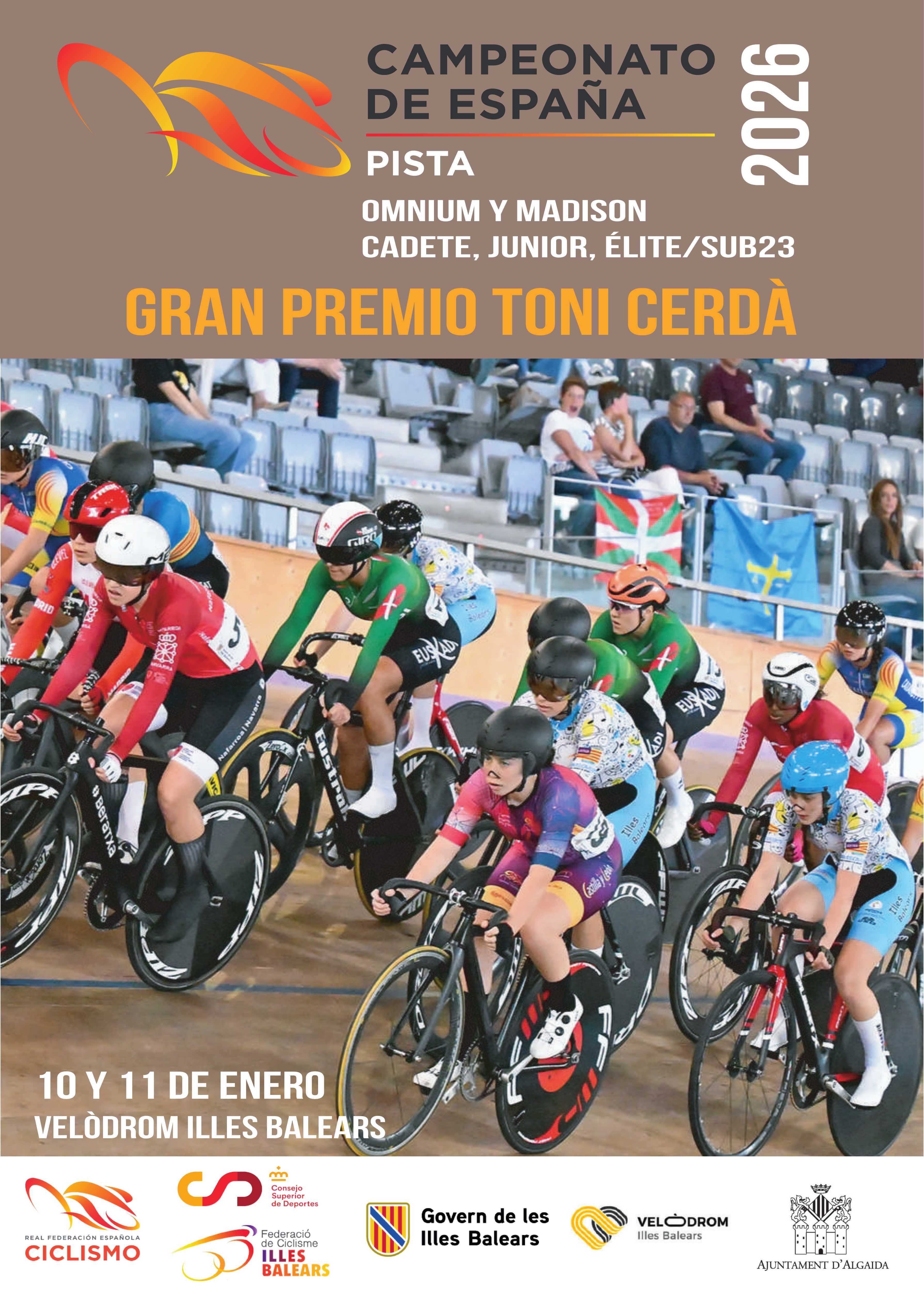 Convocatoria de la Selección Andaluza para el Campeonato de España Madison y Ómnium 2026