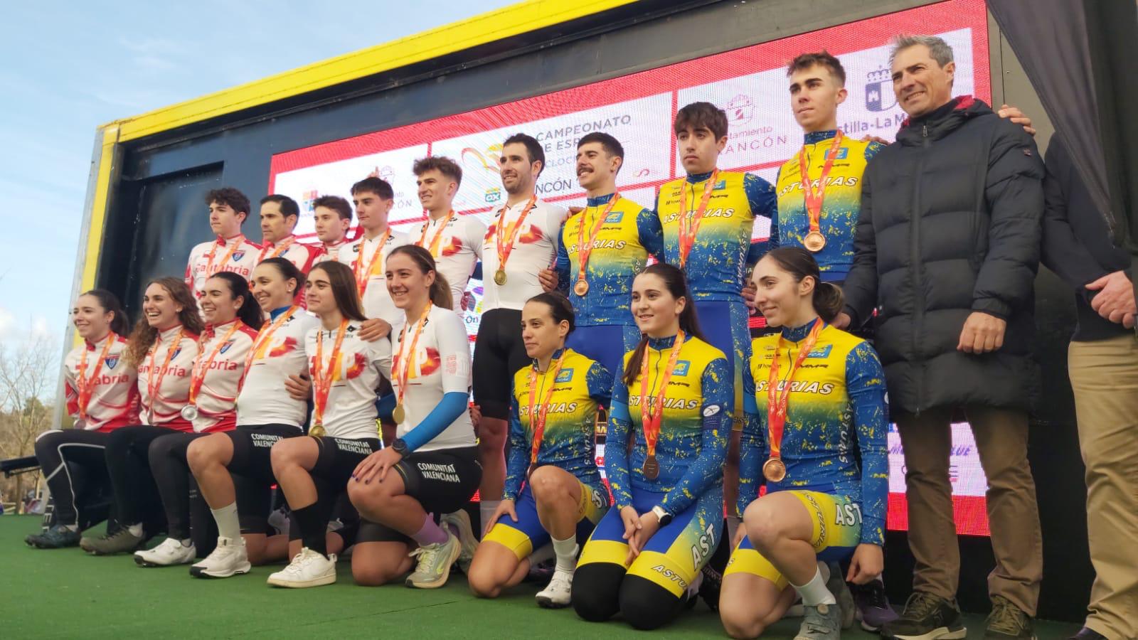 Cantabria se lleva la medalla de plata en el Team Relay del Campeonato de España de Ciclocross en Tarancón