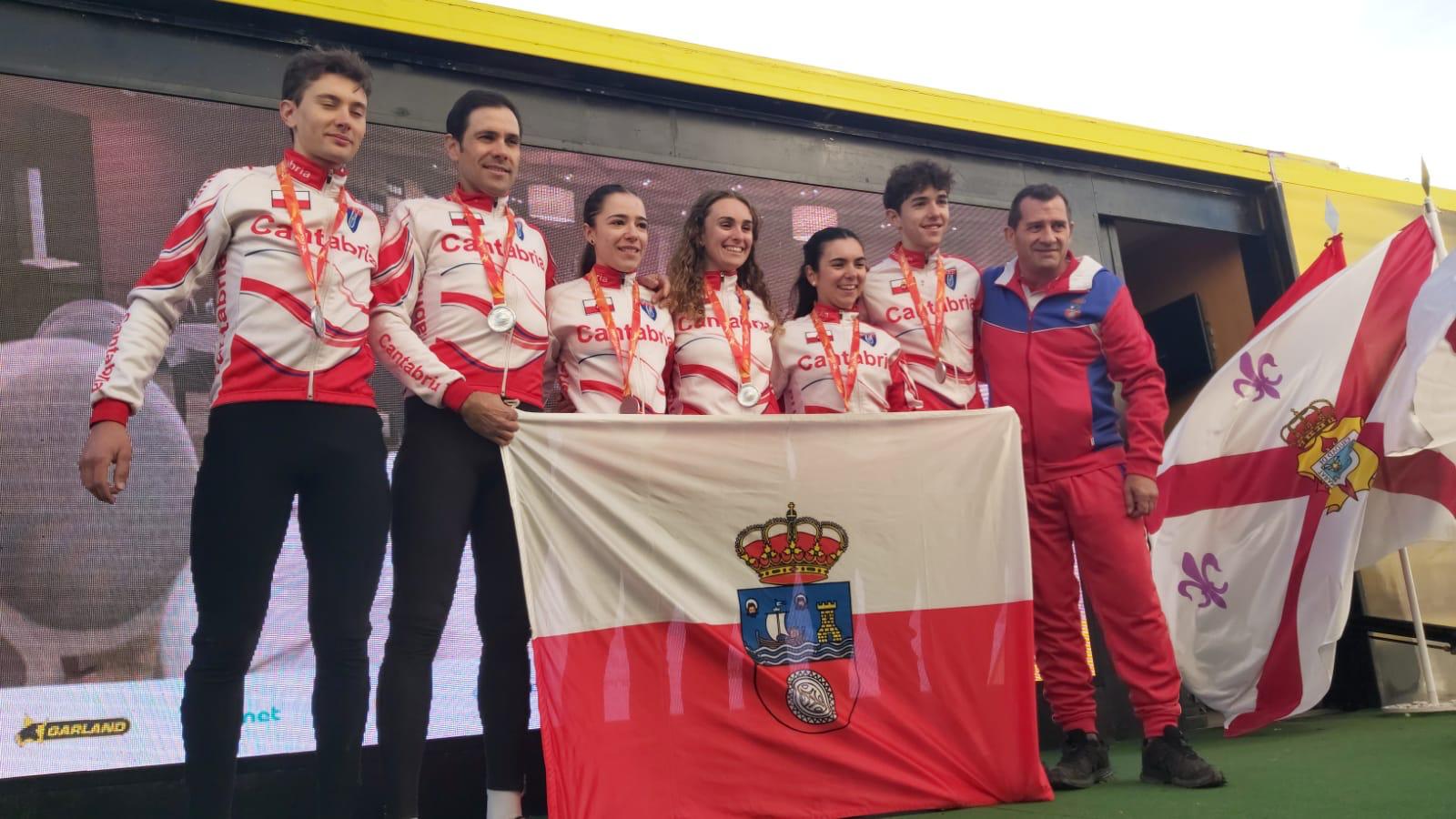 Cantabria se lleva la medalla de plata en el Team Relay del Campeonato de España de Ciclocross en Tarancón