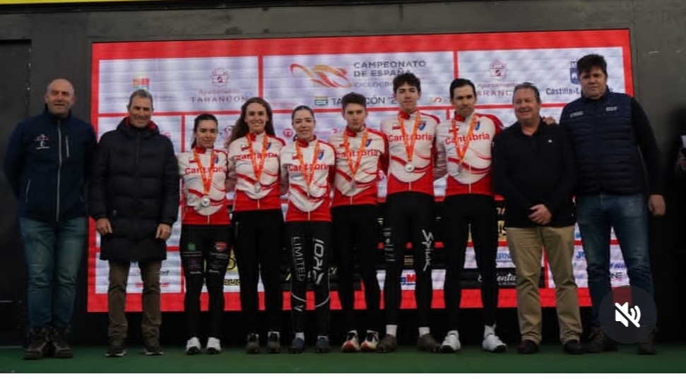 Cantabria se lleva la medalla de plata en el Team Relay del Campeonato de España de Ciclocross en Tarancón