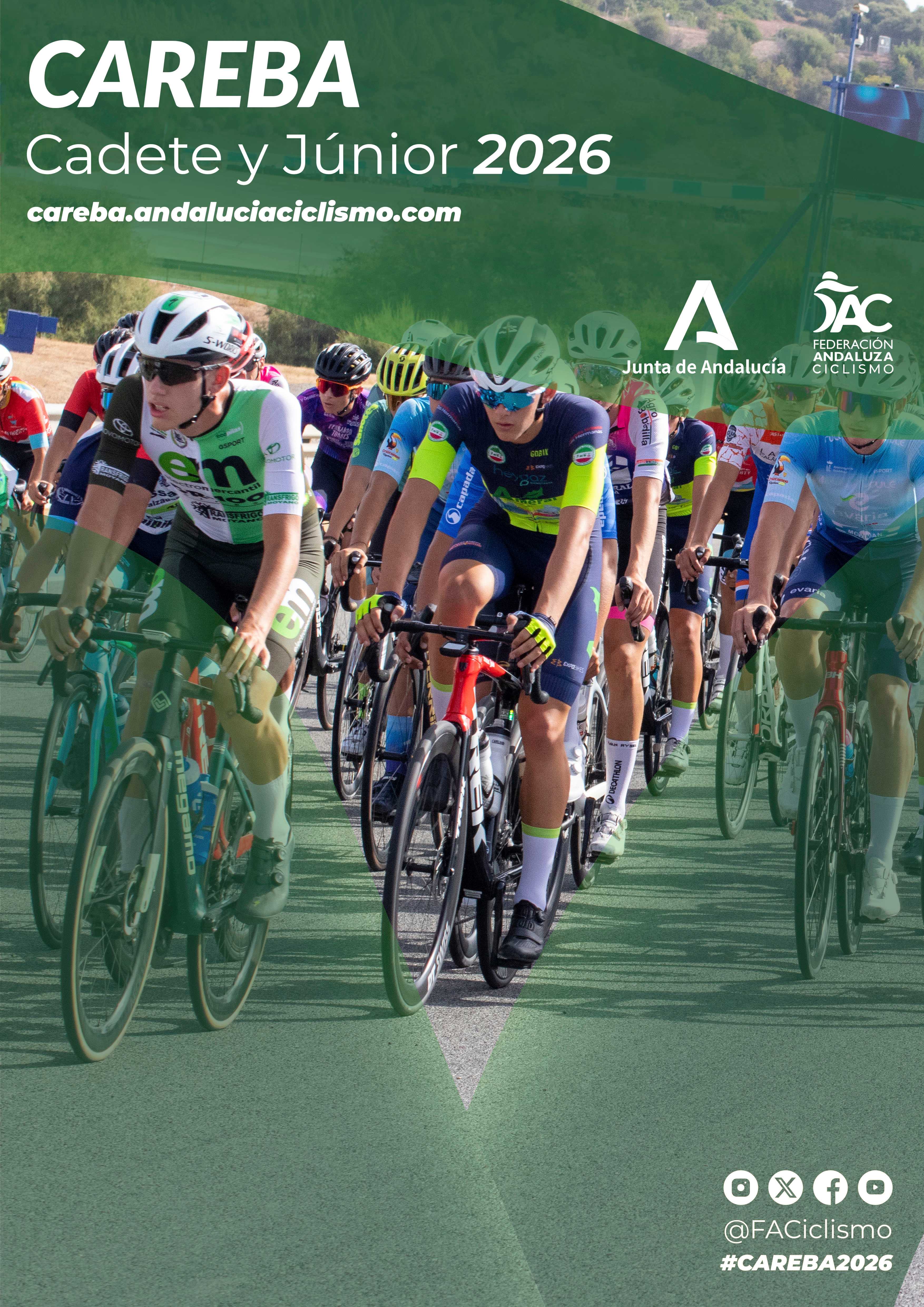 Fechas de la Copa Andalucía Carretera Féminas y los CAREBAS 2026