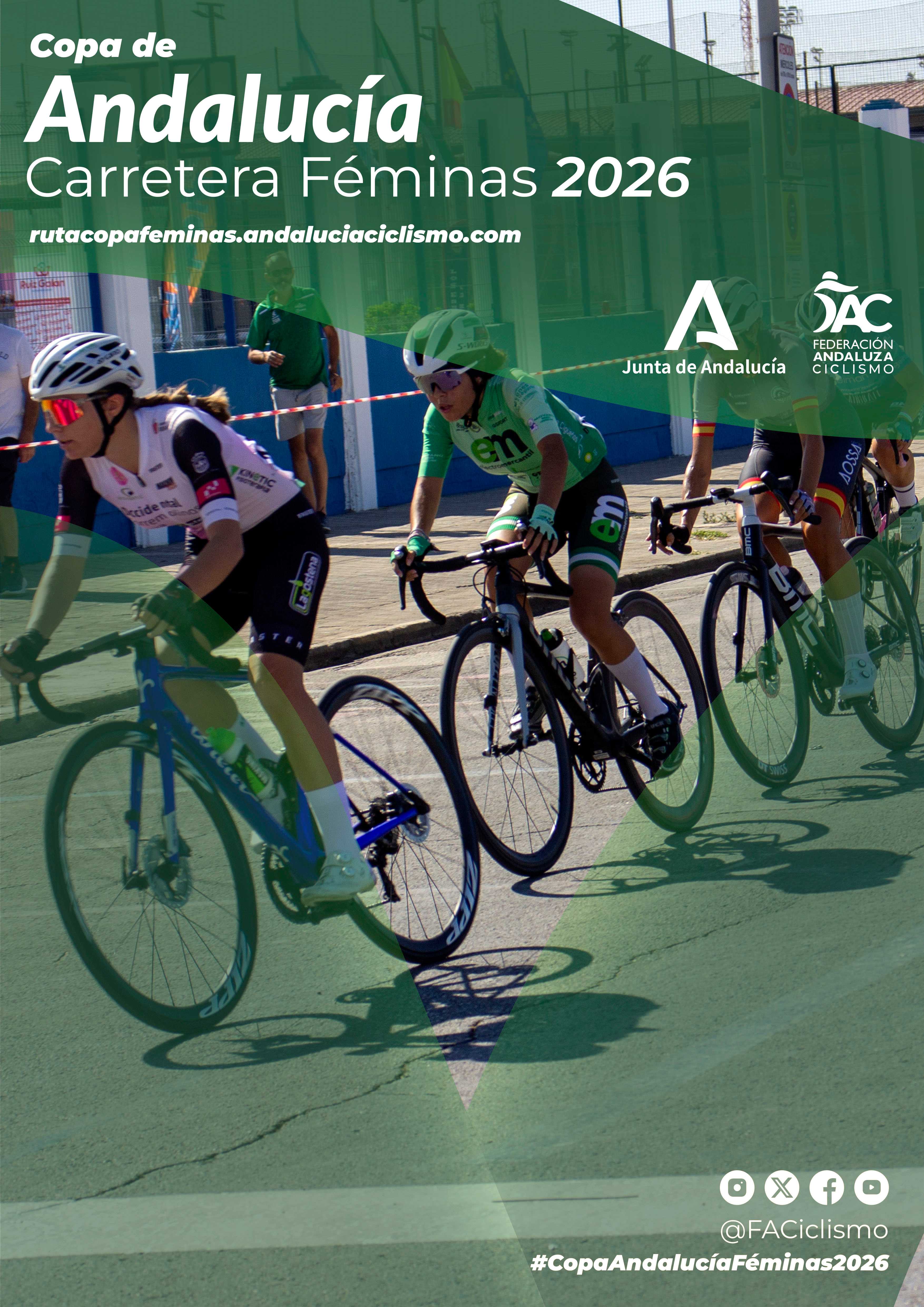 Fechas de la Copa Andalucía Carretera Féminas y los CAREBAS 2026